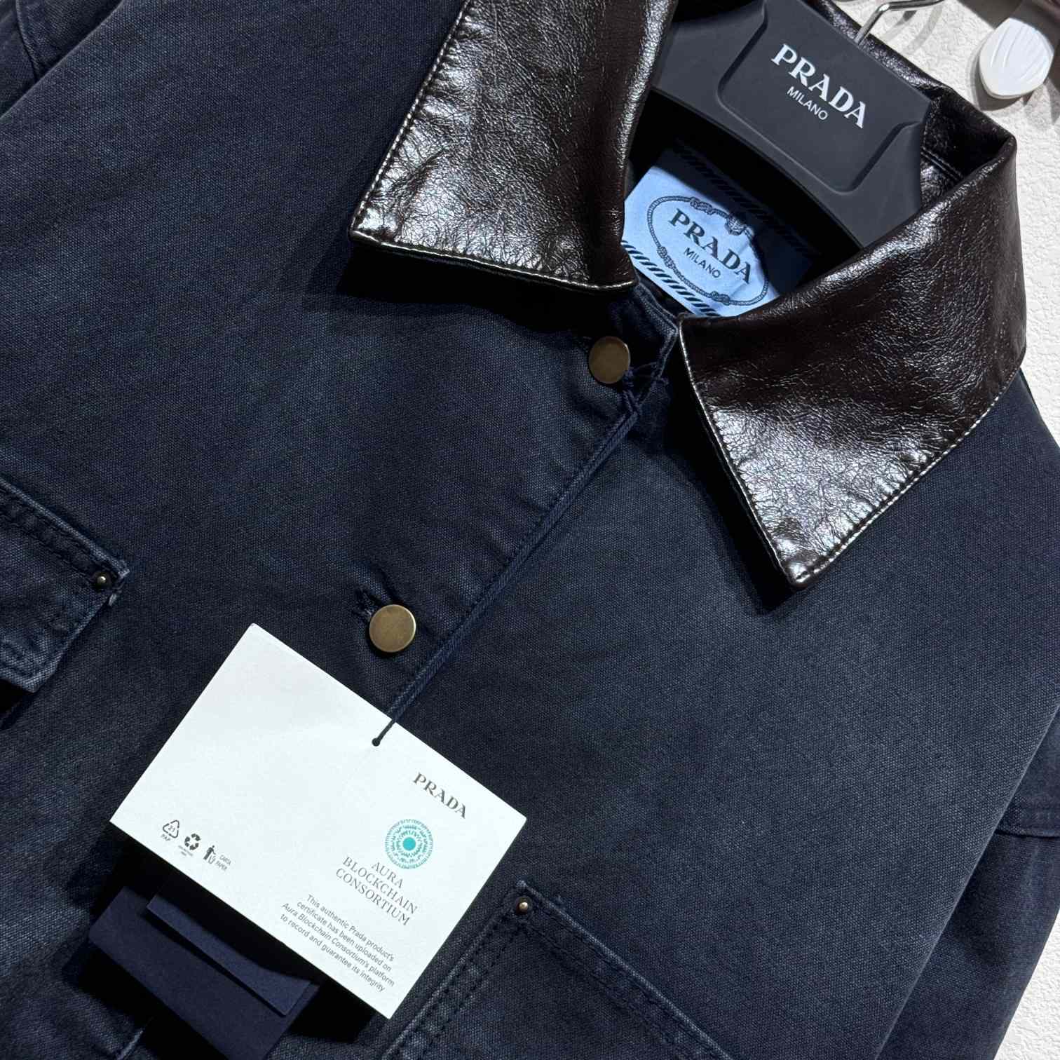 Prada Distressed Canvas Jacket - FashionPlug