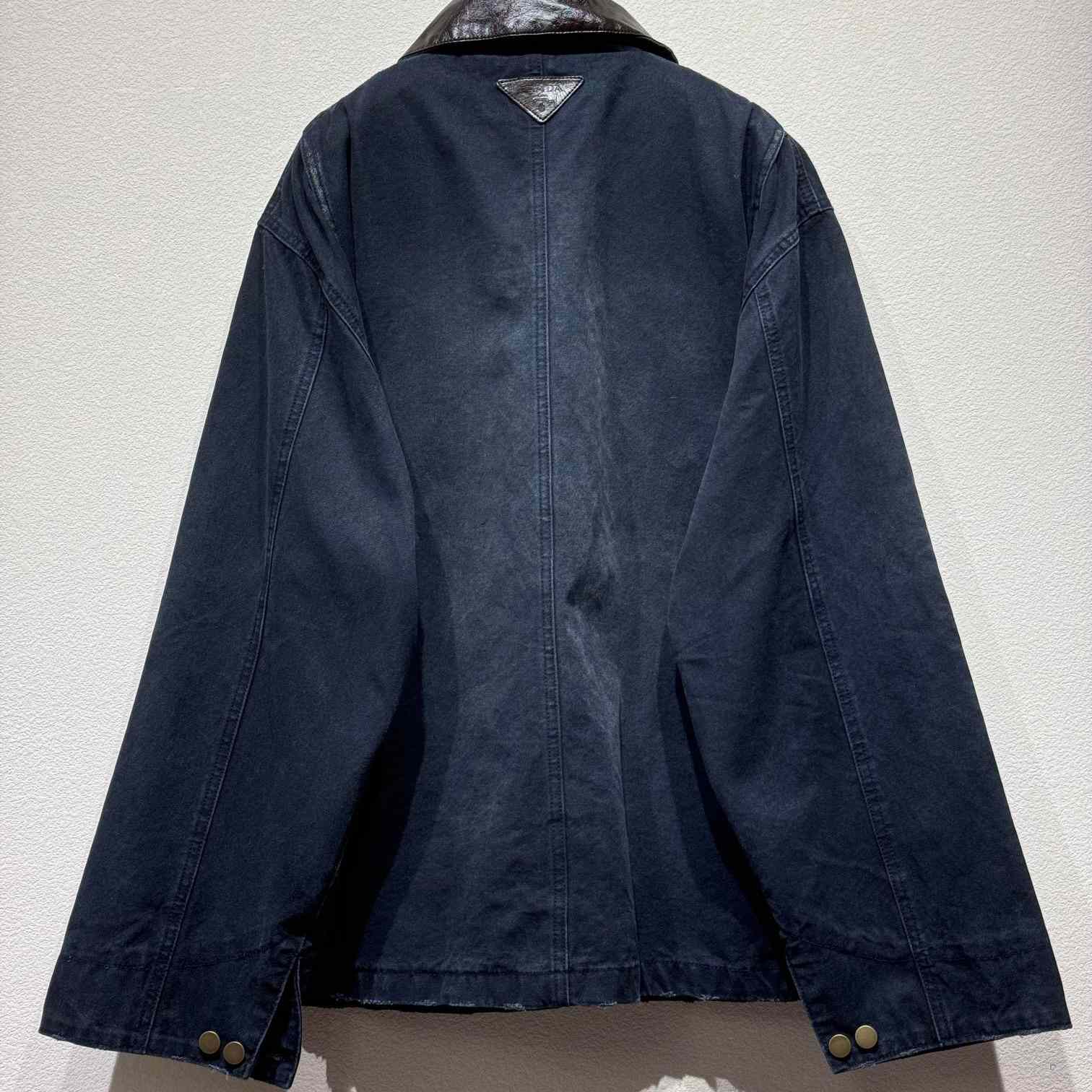 Prada Distressed Canvas Jacket - FashionPlug