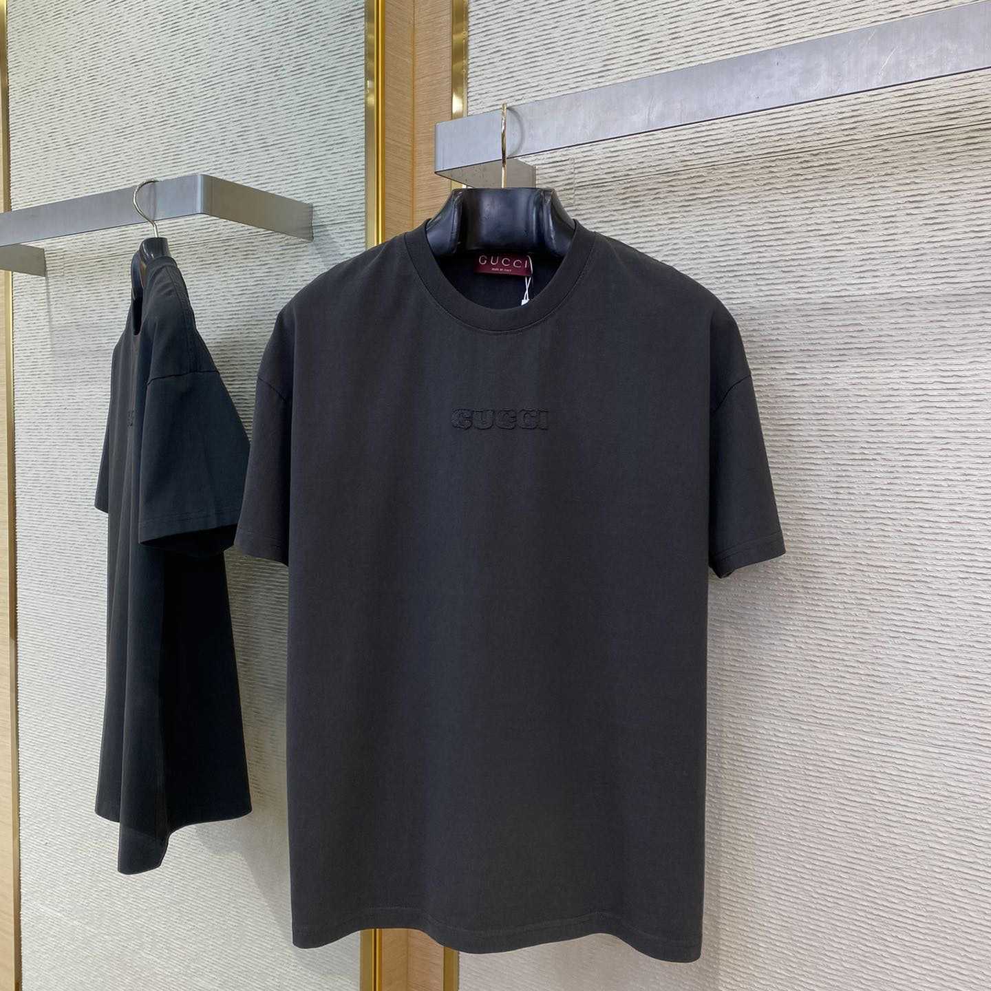 Gucci Embroidered Cotton Jersey T-shirt  - FashionPlug