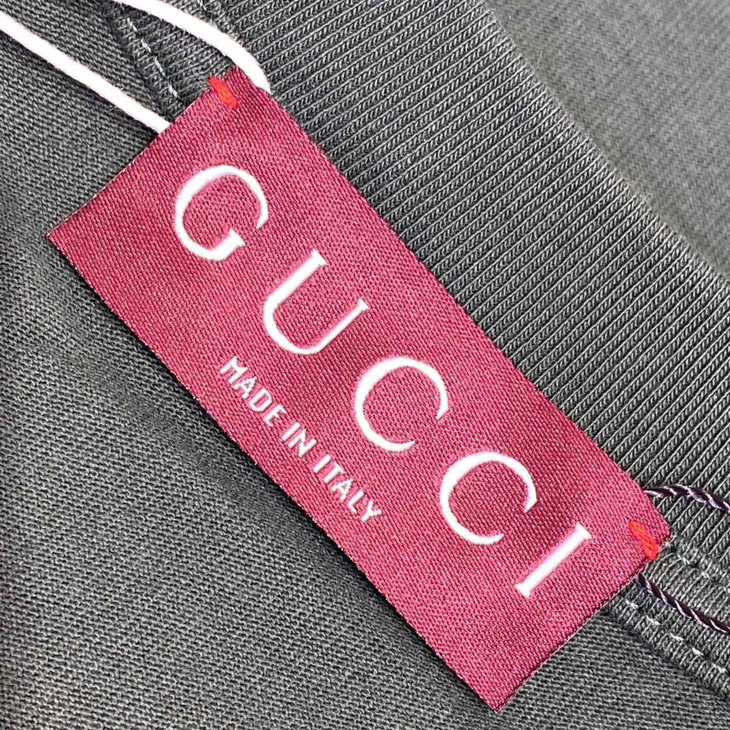 Gucci Embroidered Cotton Jersey T-shirt  - FashionPlug