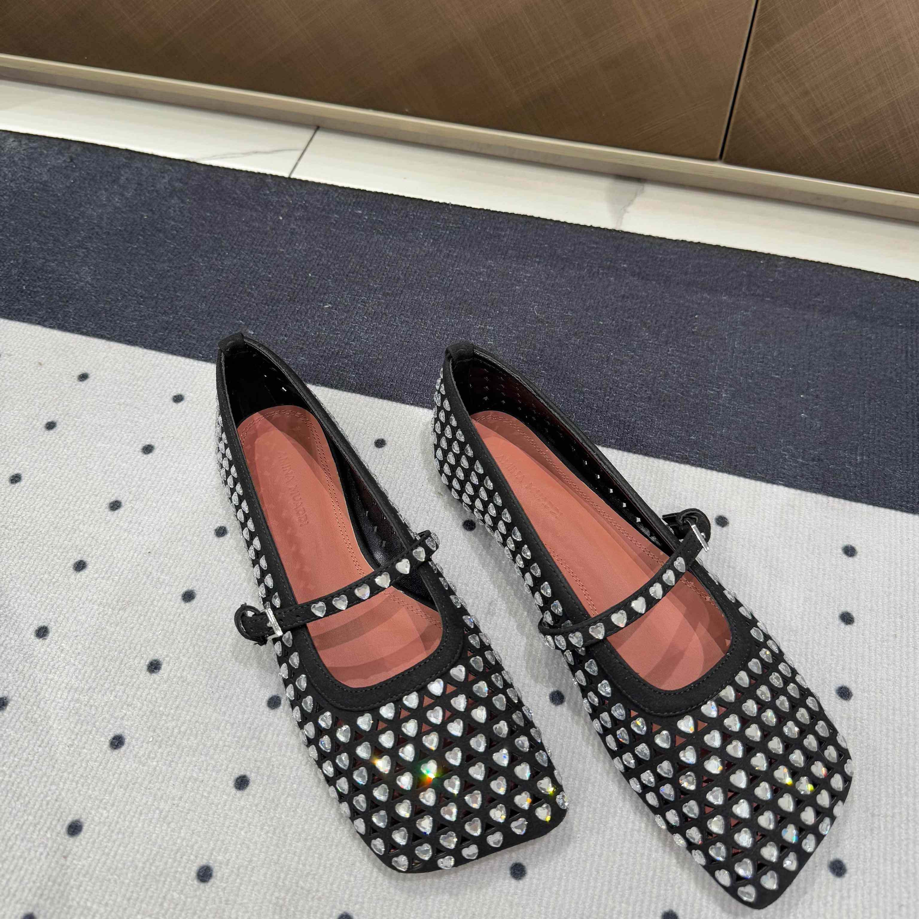 Amina Muaddi Ane Ballerina Shoes - FashionPlug
