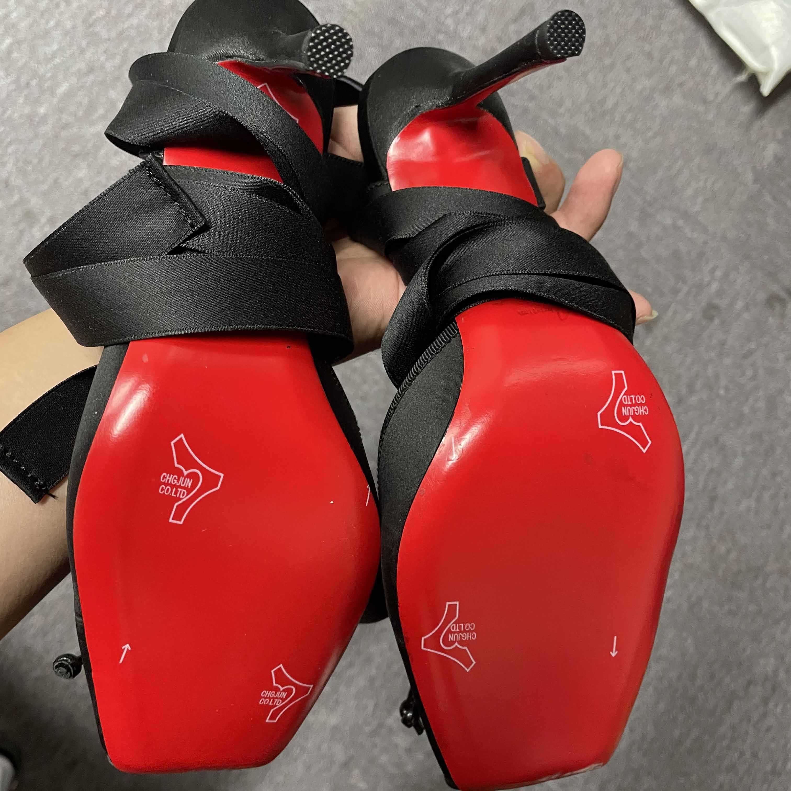 Christian Louboutin Cassia Lace-Up Slingback Pumps - FashionPlug