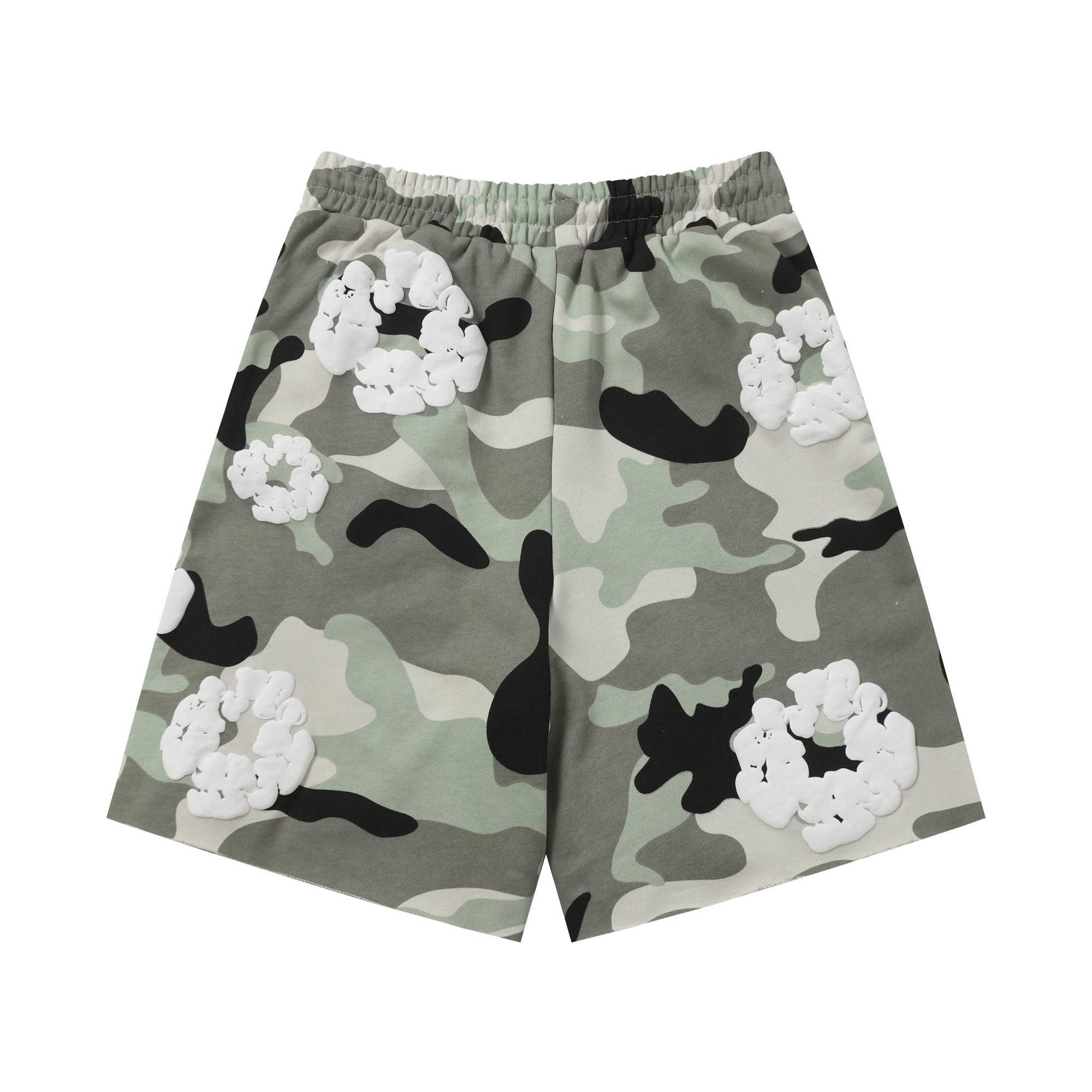 Denim Tears Camo Sweat Shorts - FashionPlug