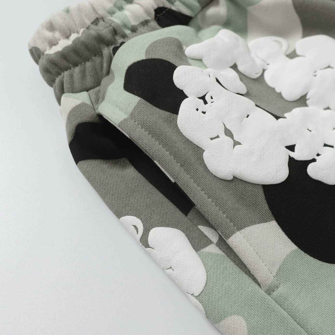 Denim Tears Camo Sweat Shorts - FashionPlug