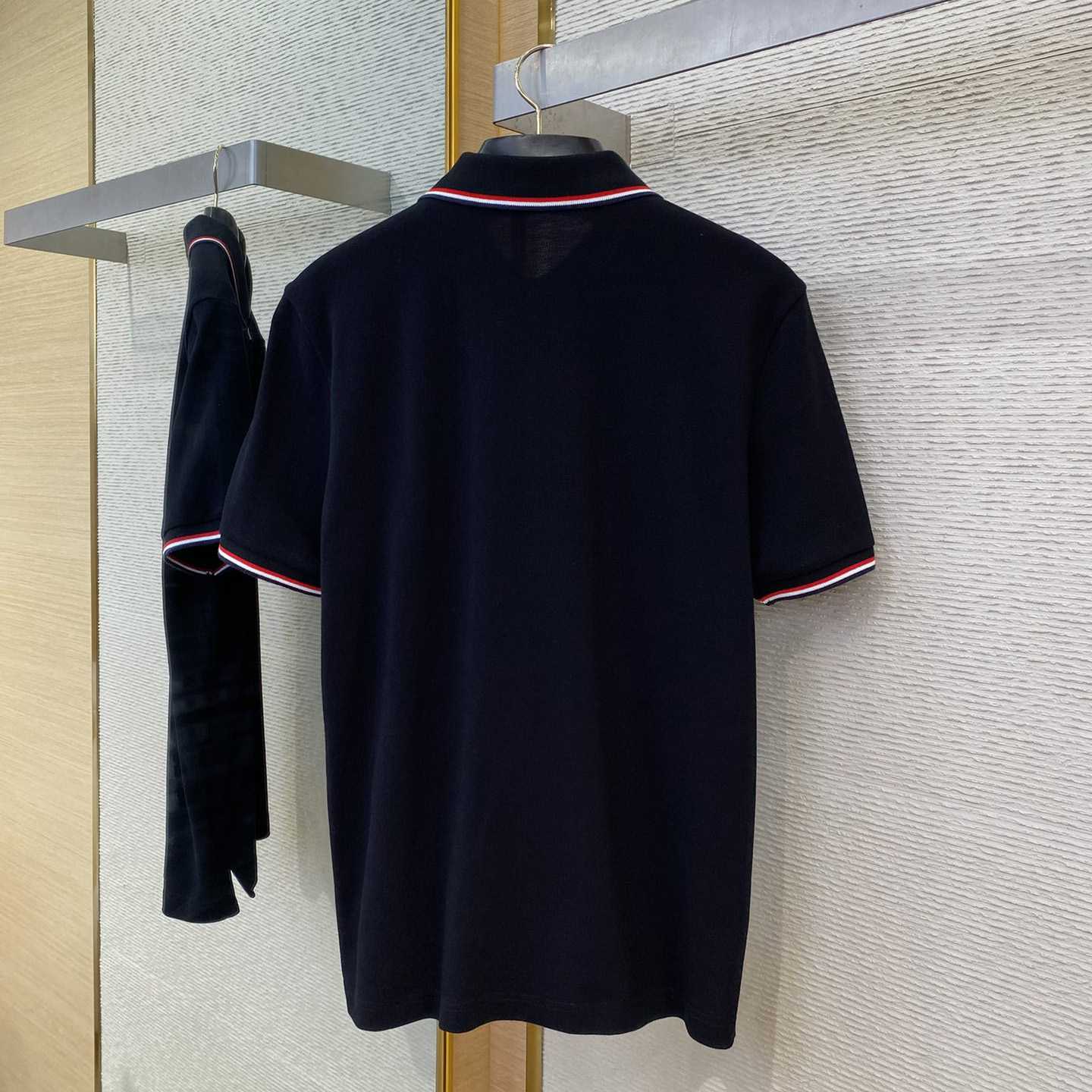 Moncler Logo Cotton Polo Shirt - FashionPlug