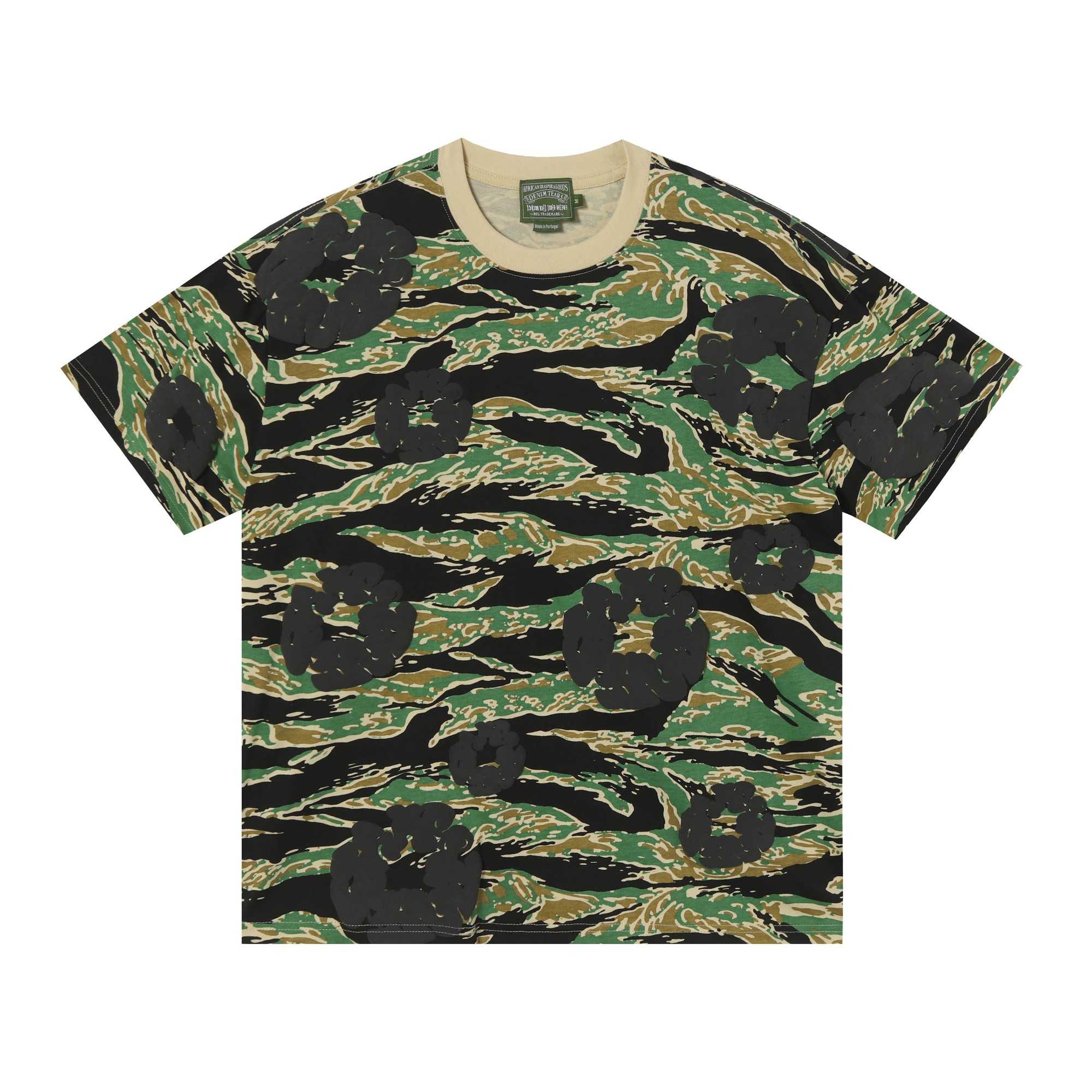 Denim Tears Camo Cotton T-shirt  - FashionPlug