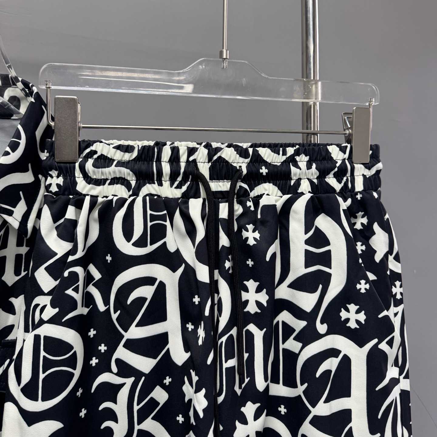 Chrome Heart Shirt & Shorts - FashionPlug