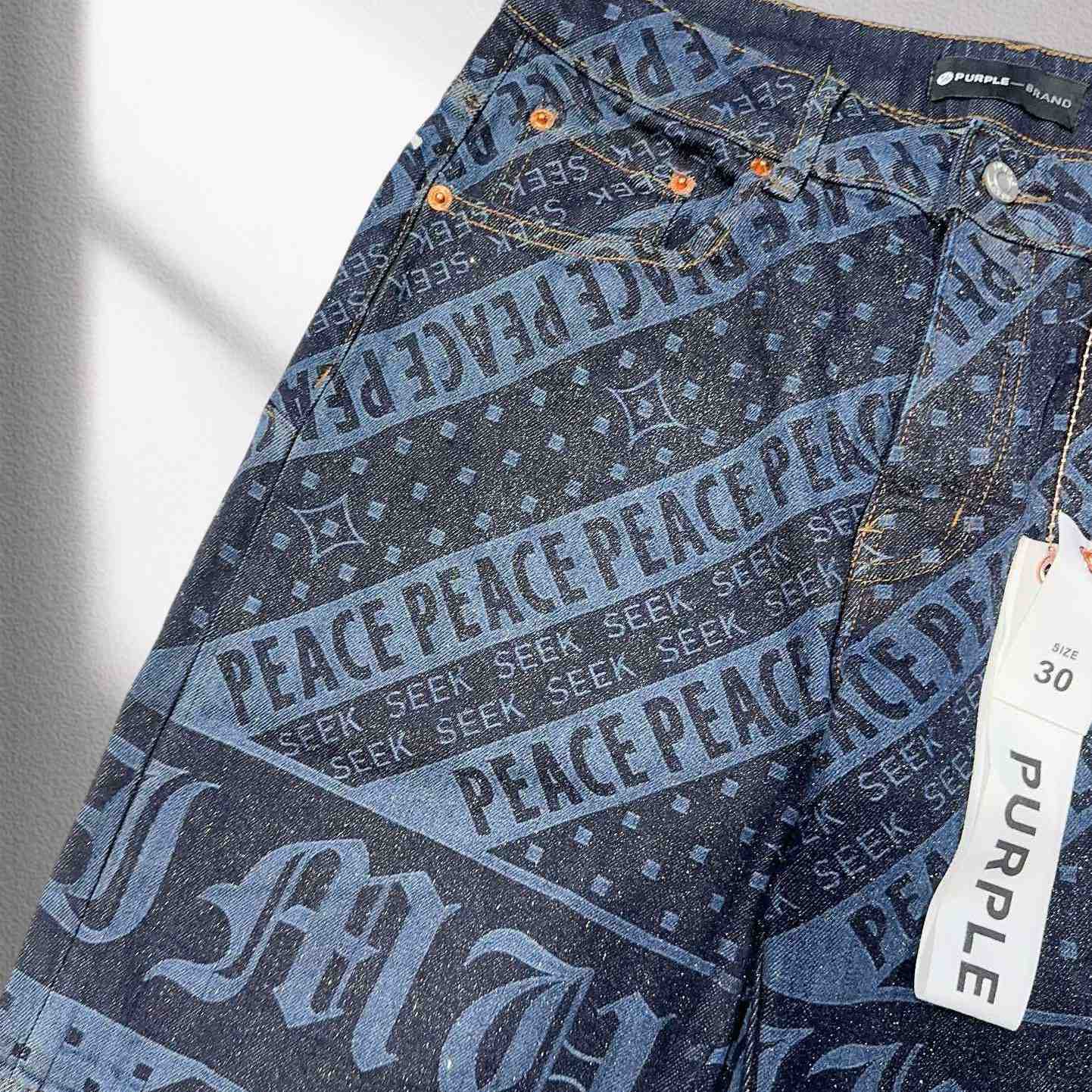 Purple-Brand Denim Shorts    6001 - FashionPlug