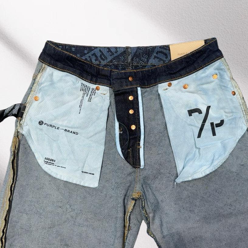 Purple-Brand Denim Shorts    6001 - FashionPlug