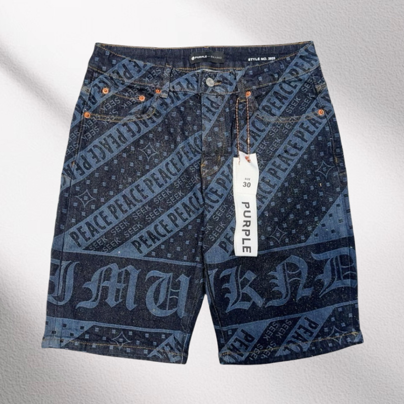 Purple-Brand Denim Shorts    6001 - FashionPlug