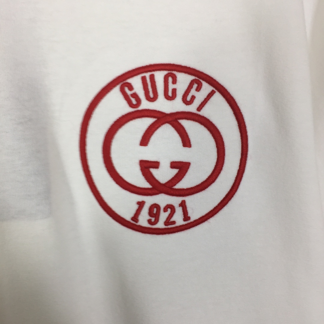 Gucci Cotton Jersey T-shirt With Embroidery - FashionPlug