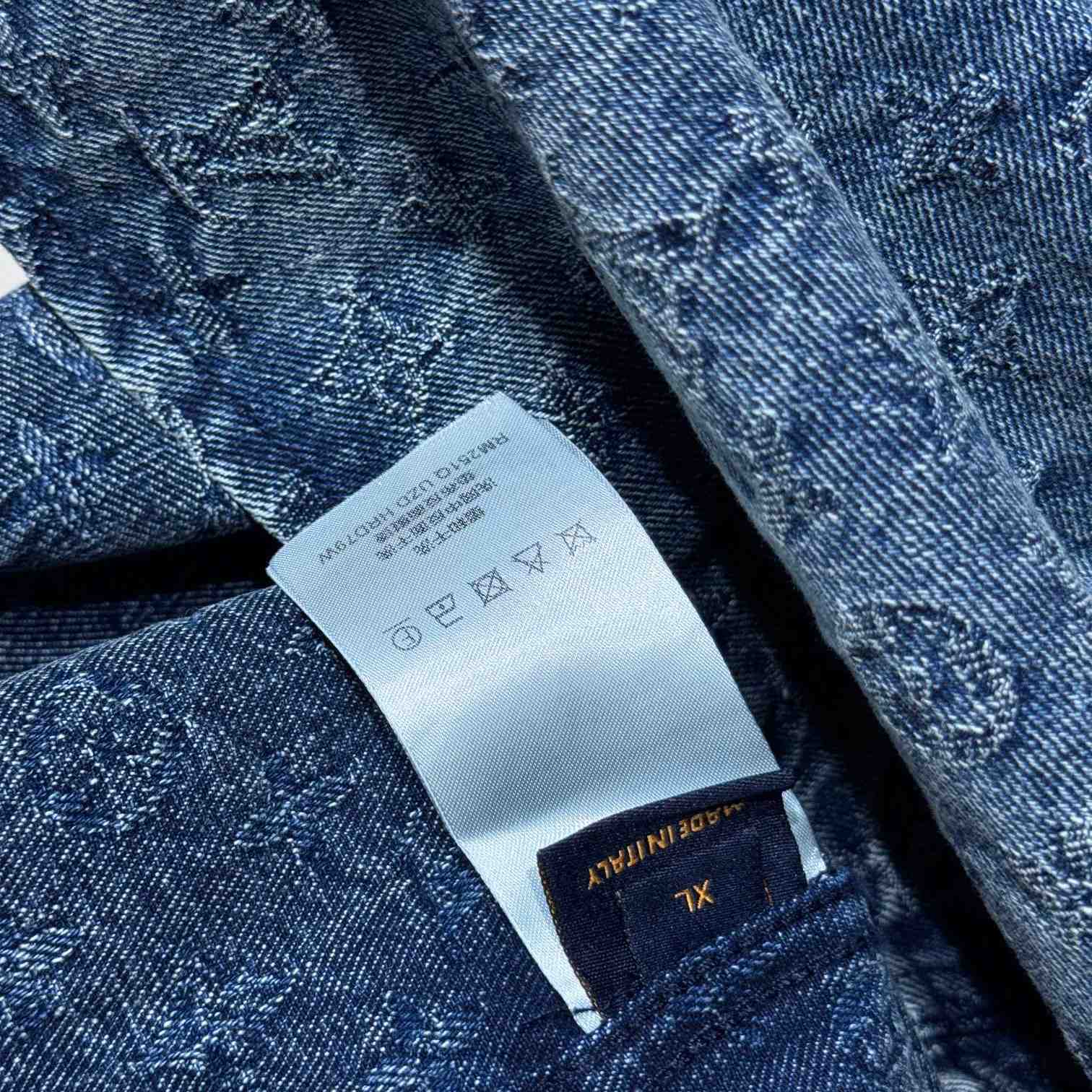 Louis Vuitton Monogram Denim Shirts - FashionPlug