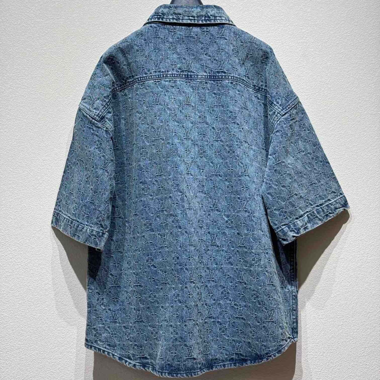 Louis Vuitton Monogram Denim Shirts - FashionPlug