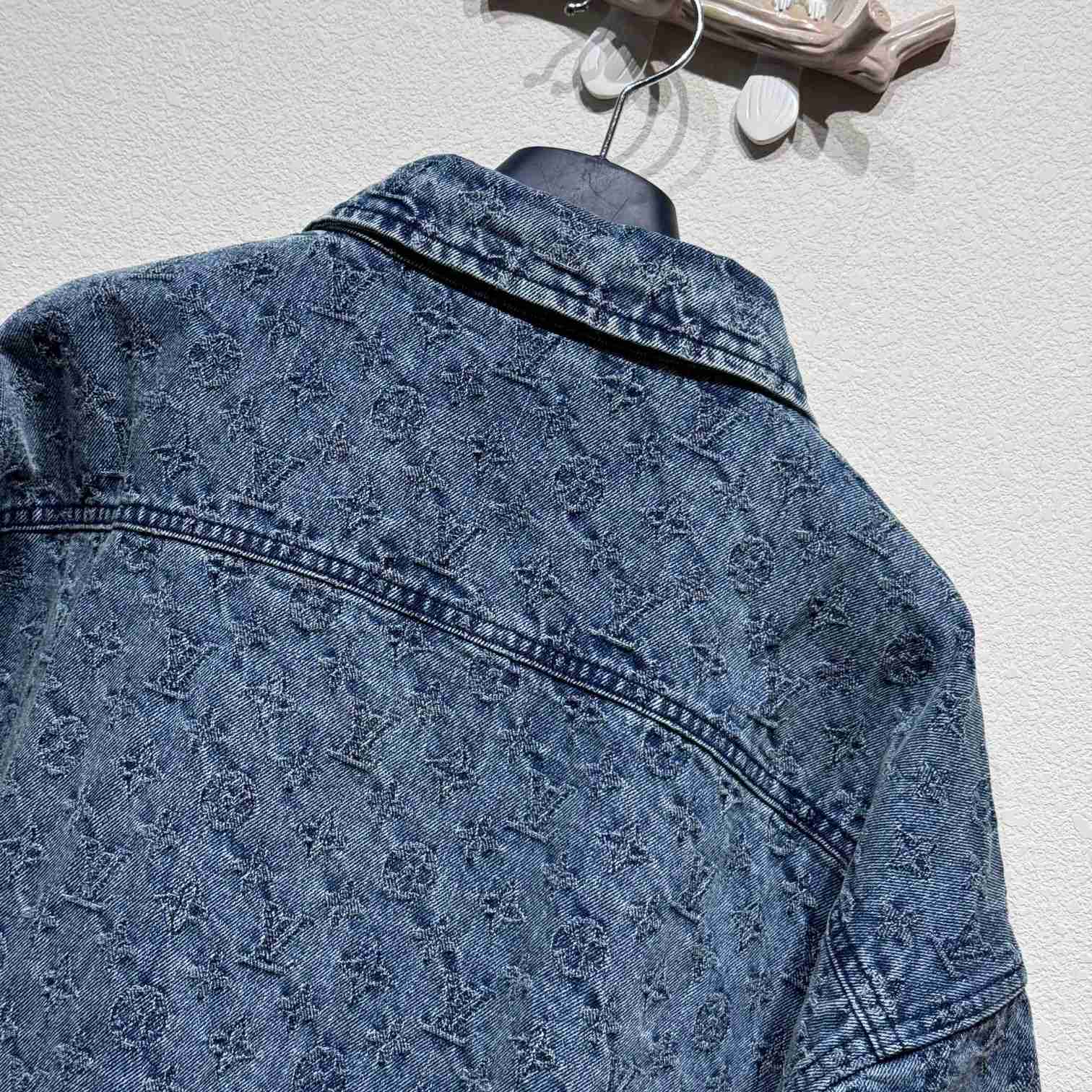 Louis Vuitton Monogram Denim Shirts - FashionPlug