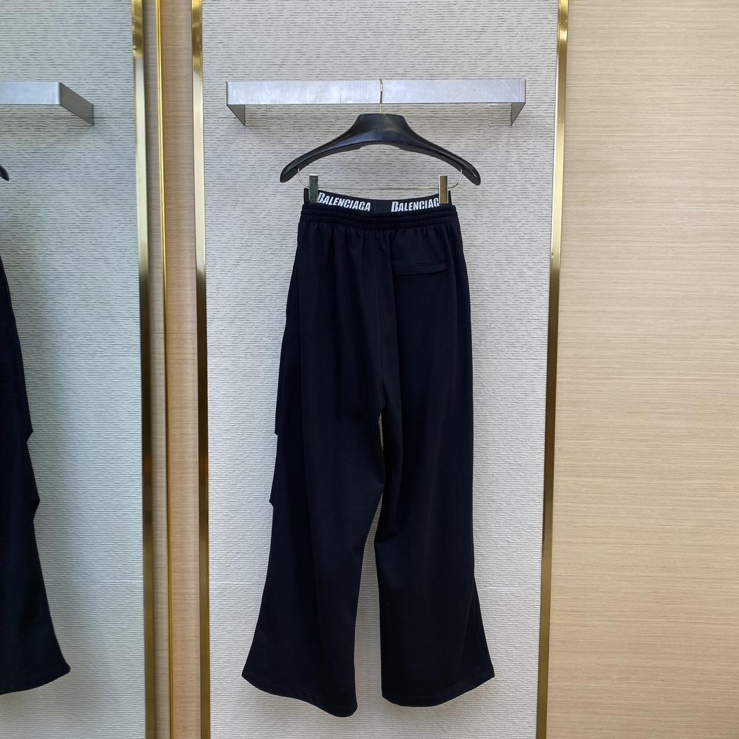 Balenciaga New Sporty B Trompe L'oeil Waistband Baggy Sweatpants - FashionPlug