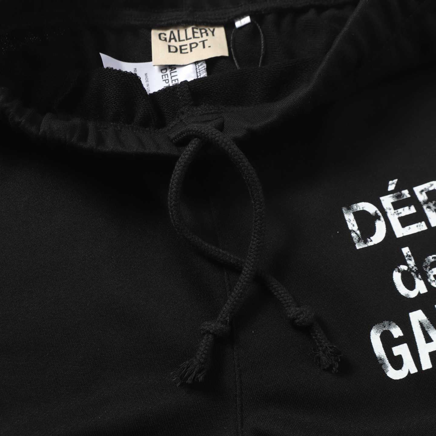 Gallery Dept. Flared Denim-Panelled Logo-Print Cotton-Jersey Sweatpants - FashionPlug