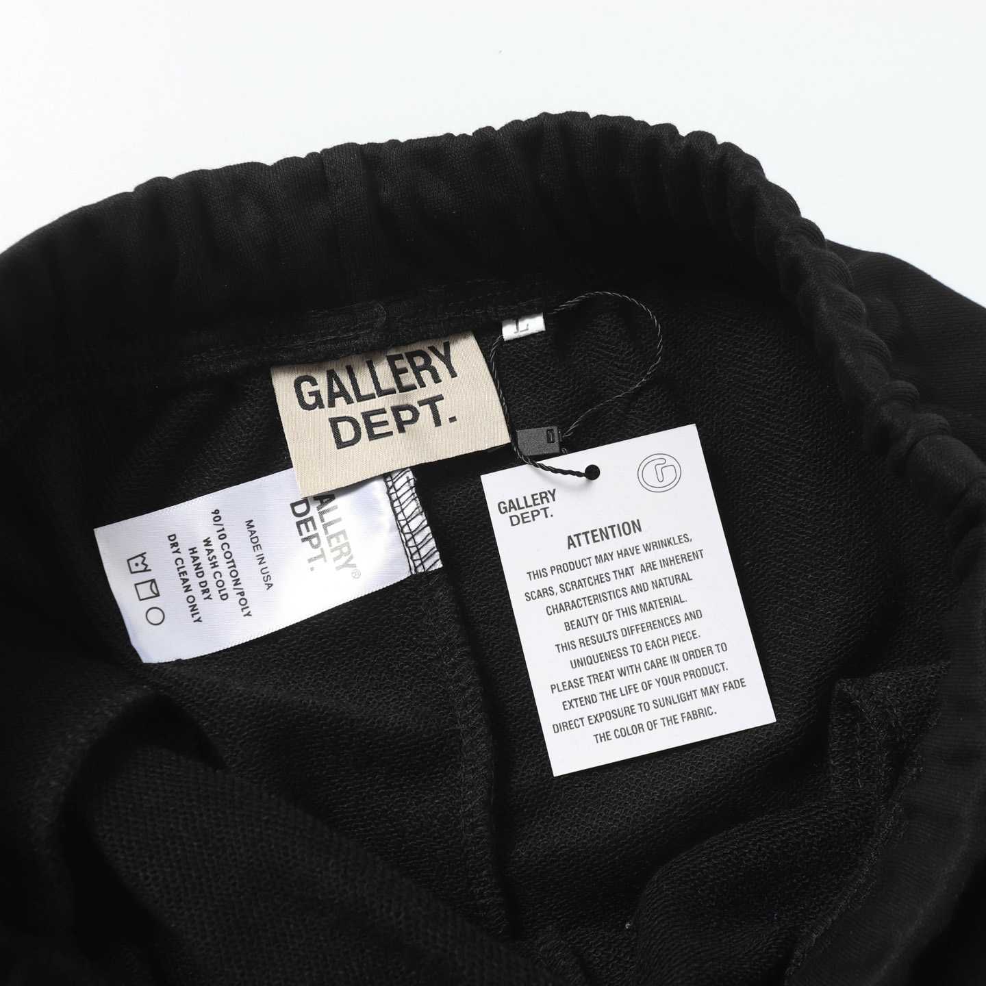 Gallery Dept. Flared Denim-Panelled Logo-Print Cotton-Jersey Sweatpants - FashionPlug