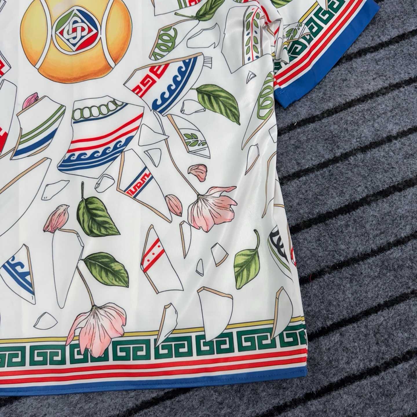 Casablanca Le Vase Brise Silk Shirt 'Multicolor'  - FashionPlug