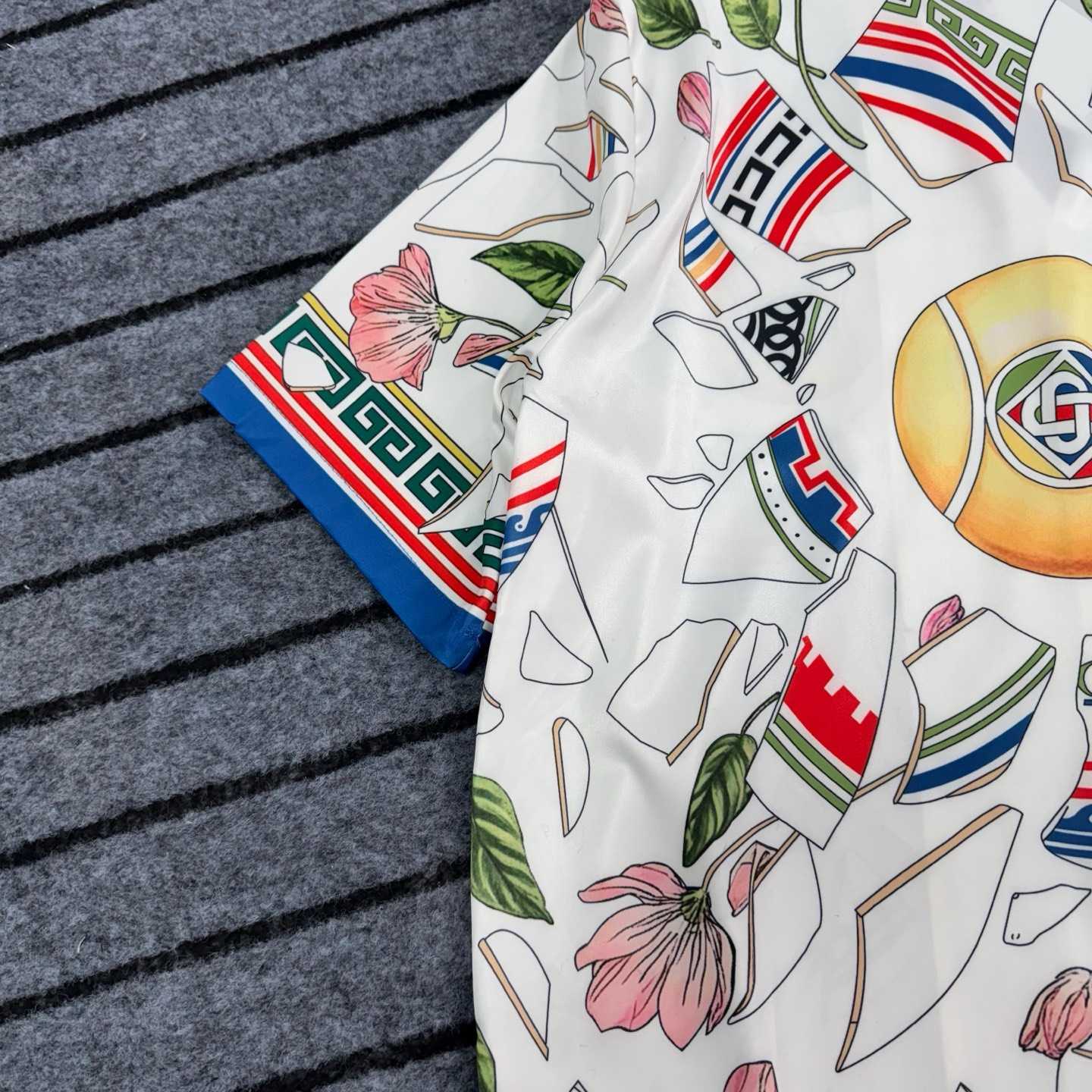 Casablanca Le Vase Brise Silk Shirt 'Multicolor'  - FashionPlug