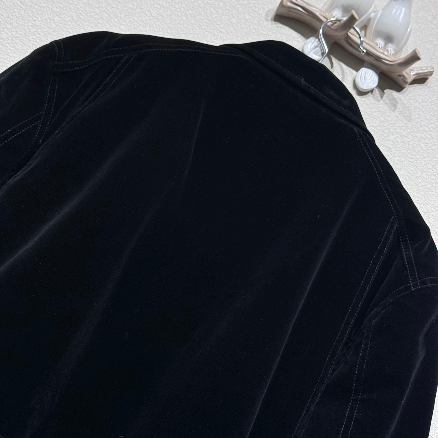 Prada Blouson In Velvet Denim - FashionPlug
