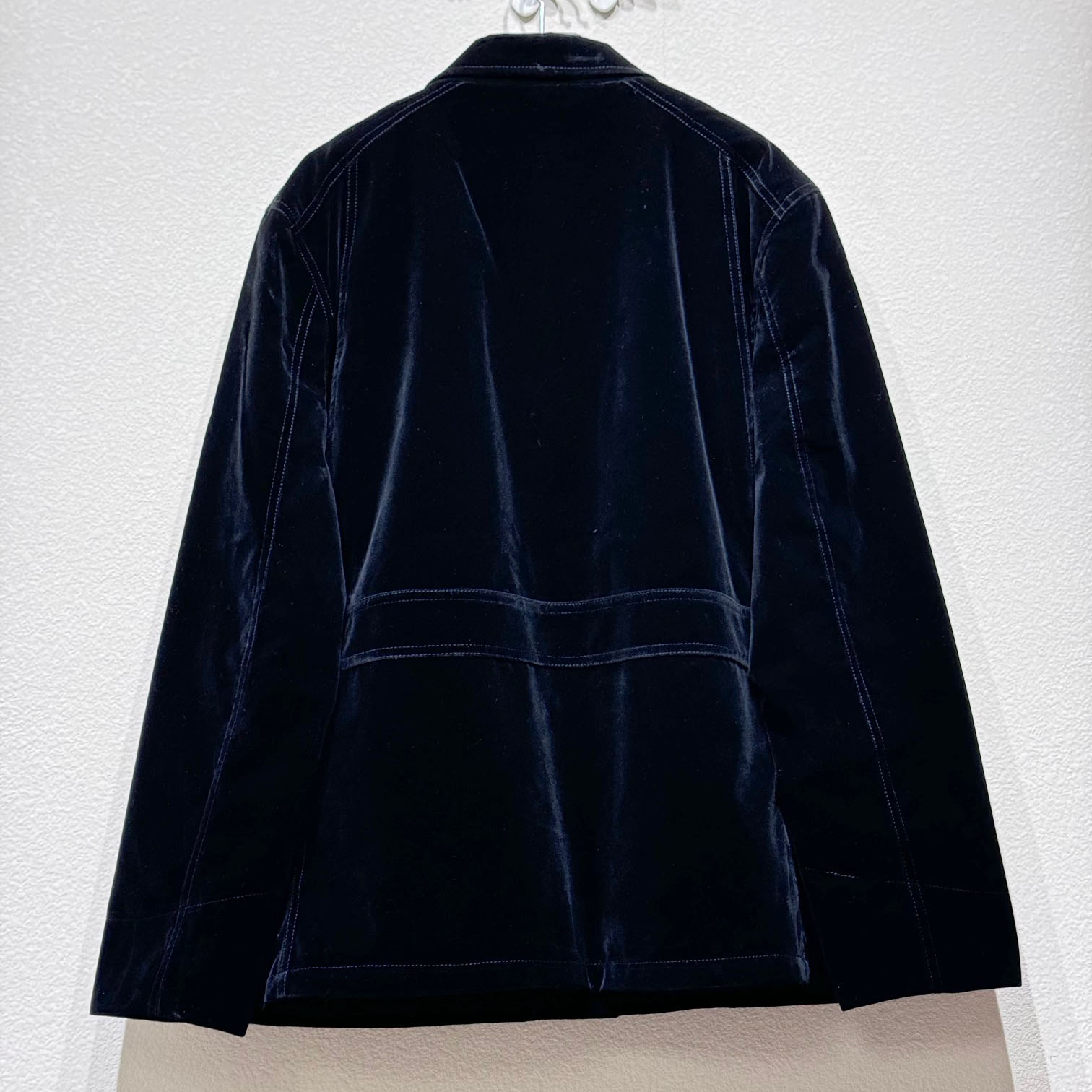 Prada Blouson In Velvet Denim - FashionPlug