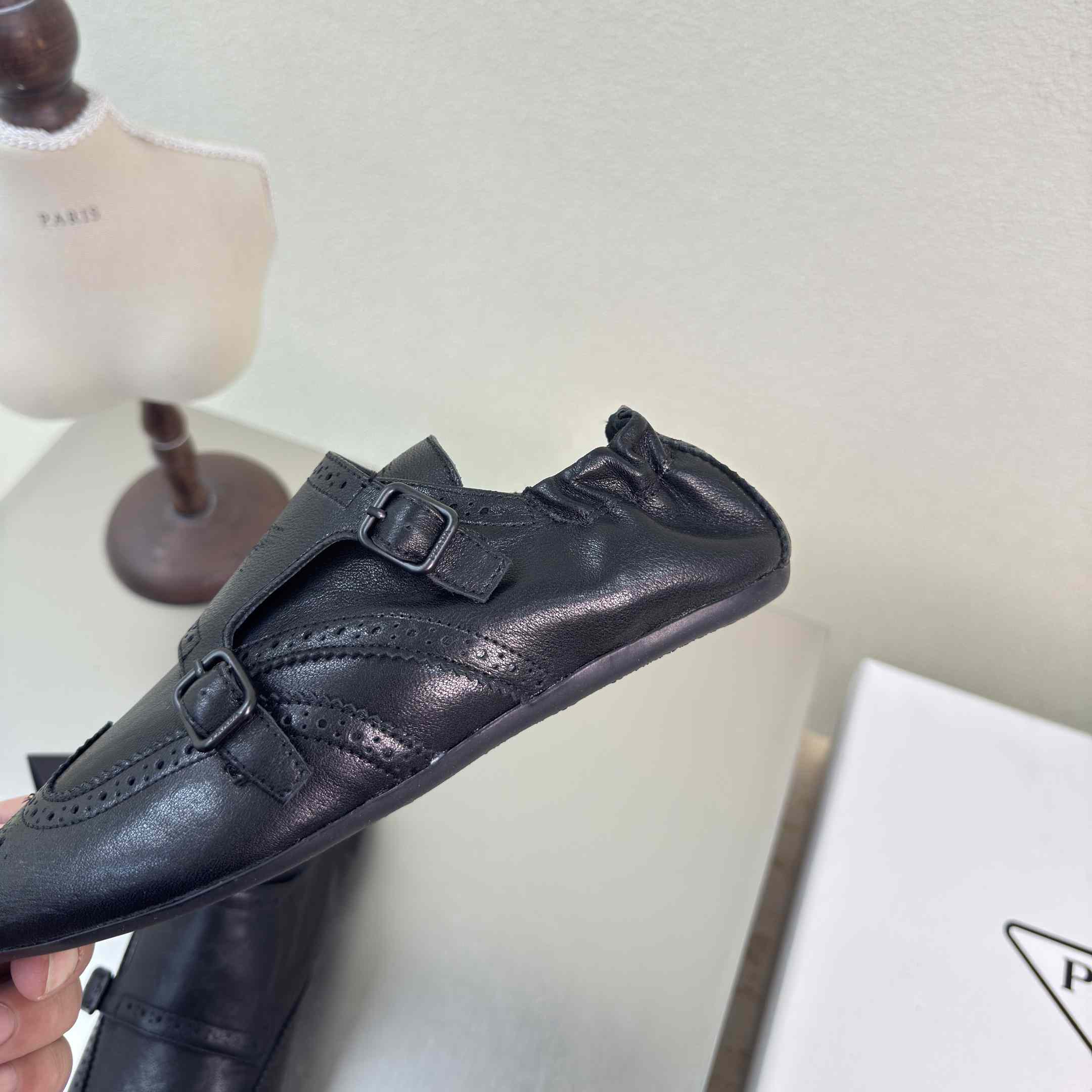 Prada Shuffle Double Monk Strap Shoes - FashionPlug