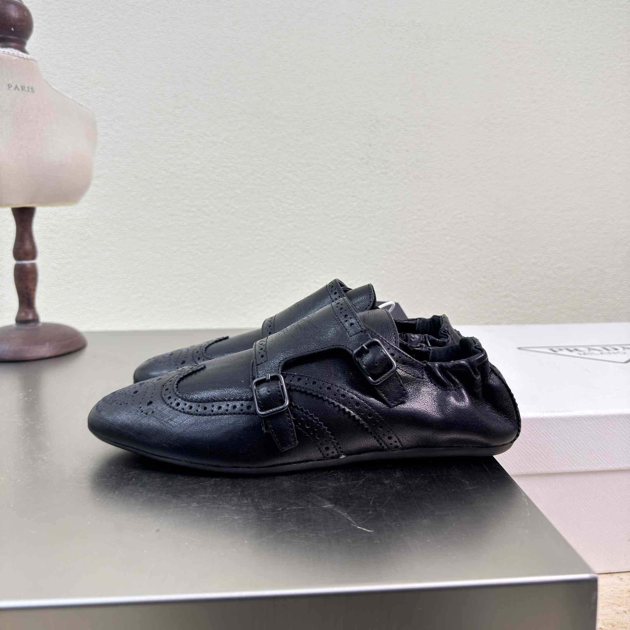 Prada Shuffle Double Monk Strap Shoes - FashionPlug