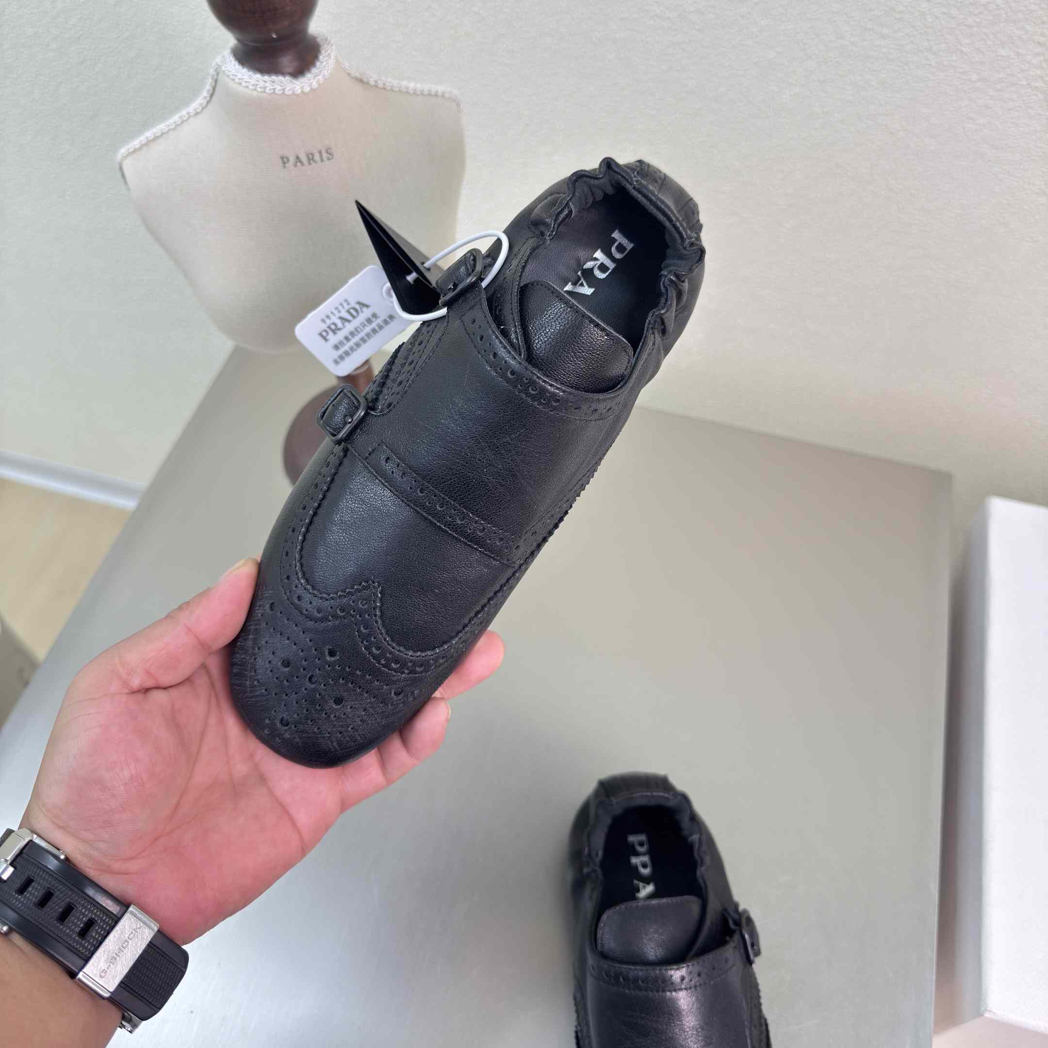 Prada Shuffle Double Monk Strap Shoes - FashionPlug