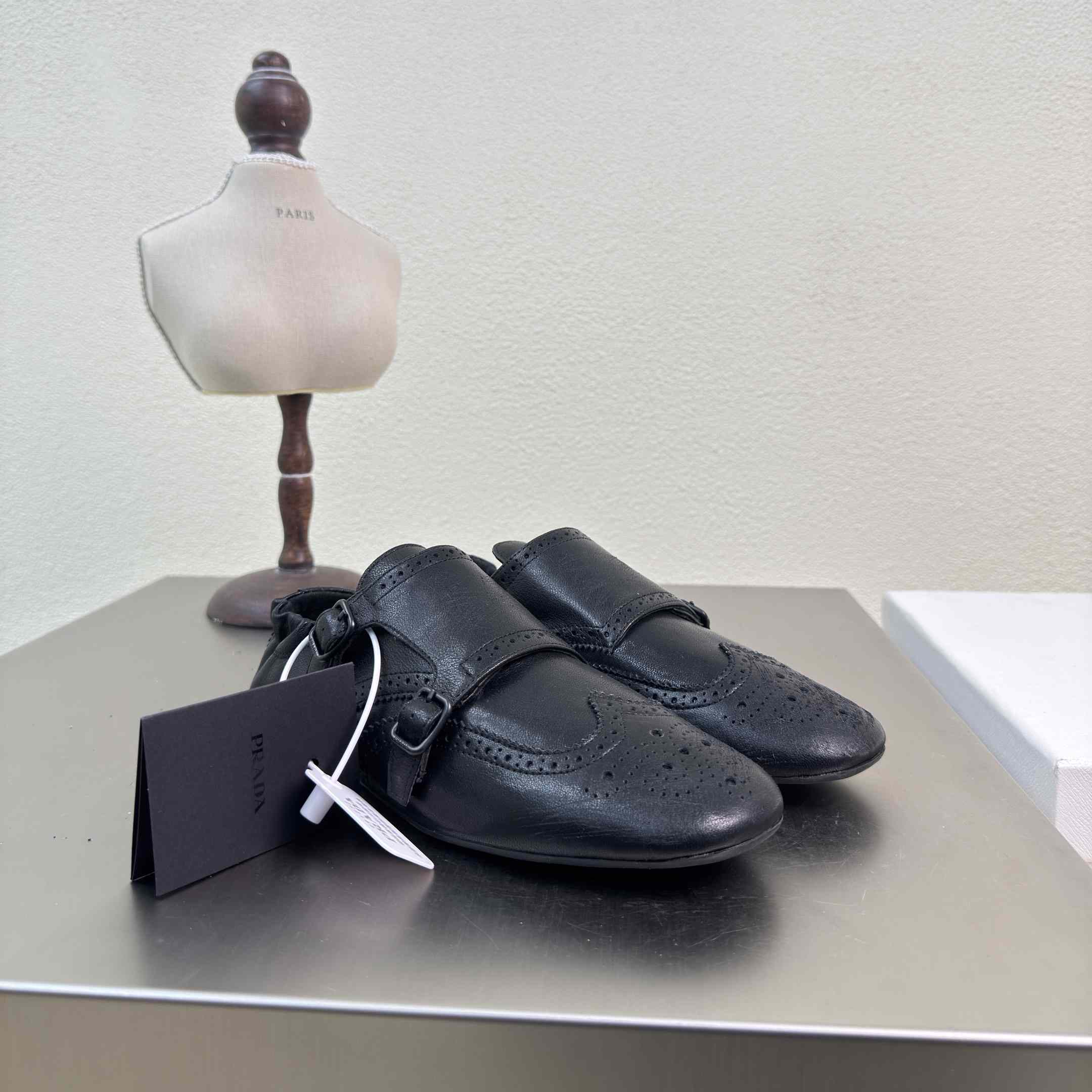 Prada Shuffle Double Monk Strap Shoes - FashionPlug