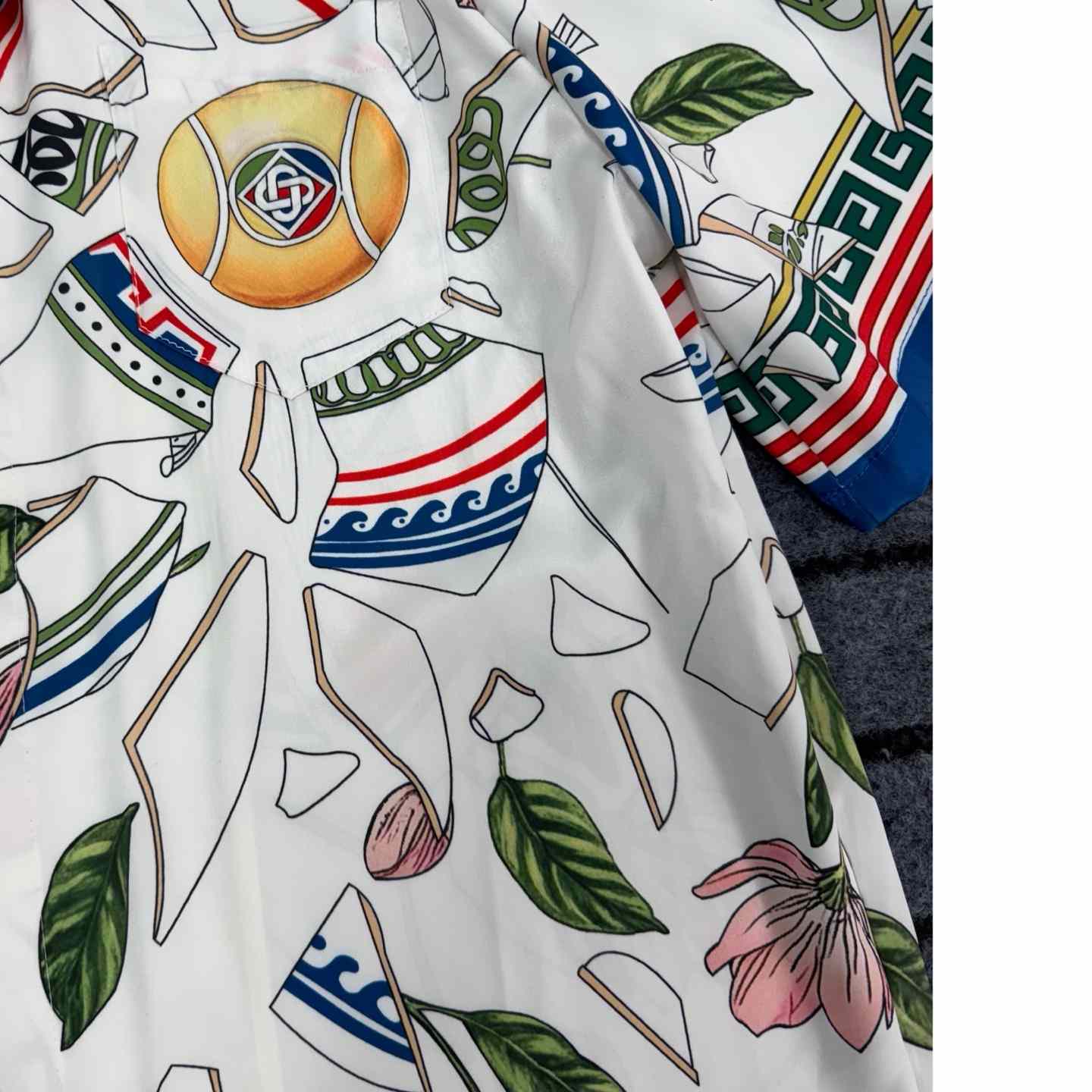Casablanca Le Vase Brise Silk Shirt - FashionPlug