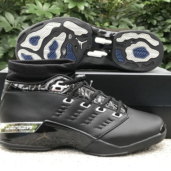 Jordan Air Jordan 17 0G Low Black Chrome   303891-004 - FashionPlug