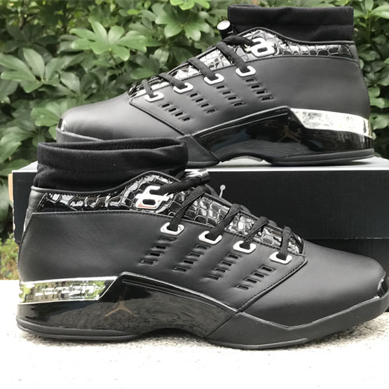 Jordan Air Jordan 17 0G Low Black Chrome   303891-004 - FashionPlug