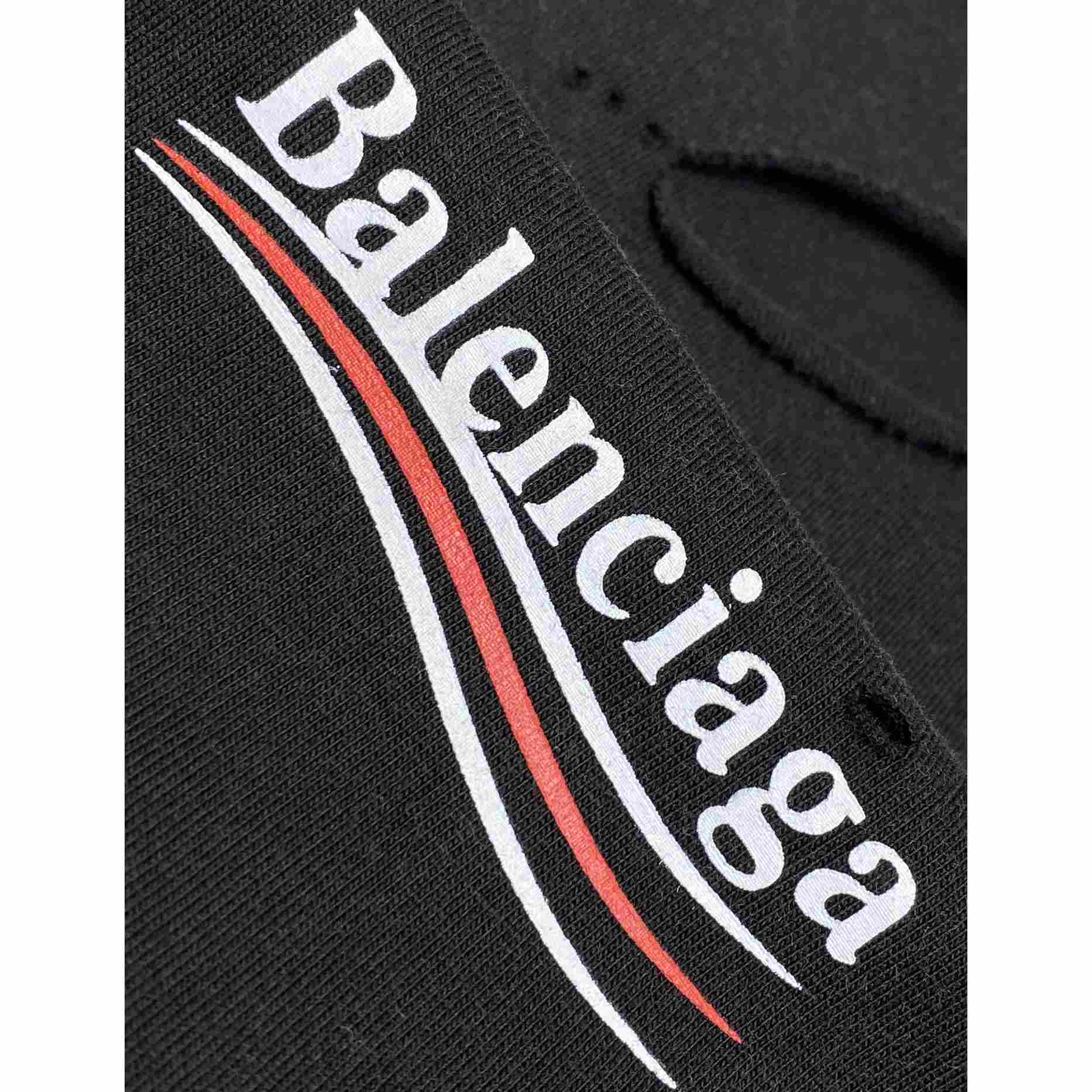 Balenciaga Political Campaign Layered T-shirt In Black - FashionPlug