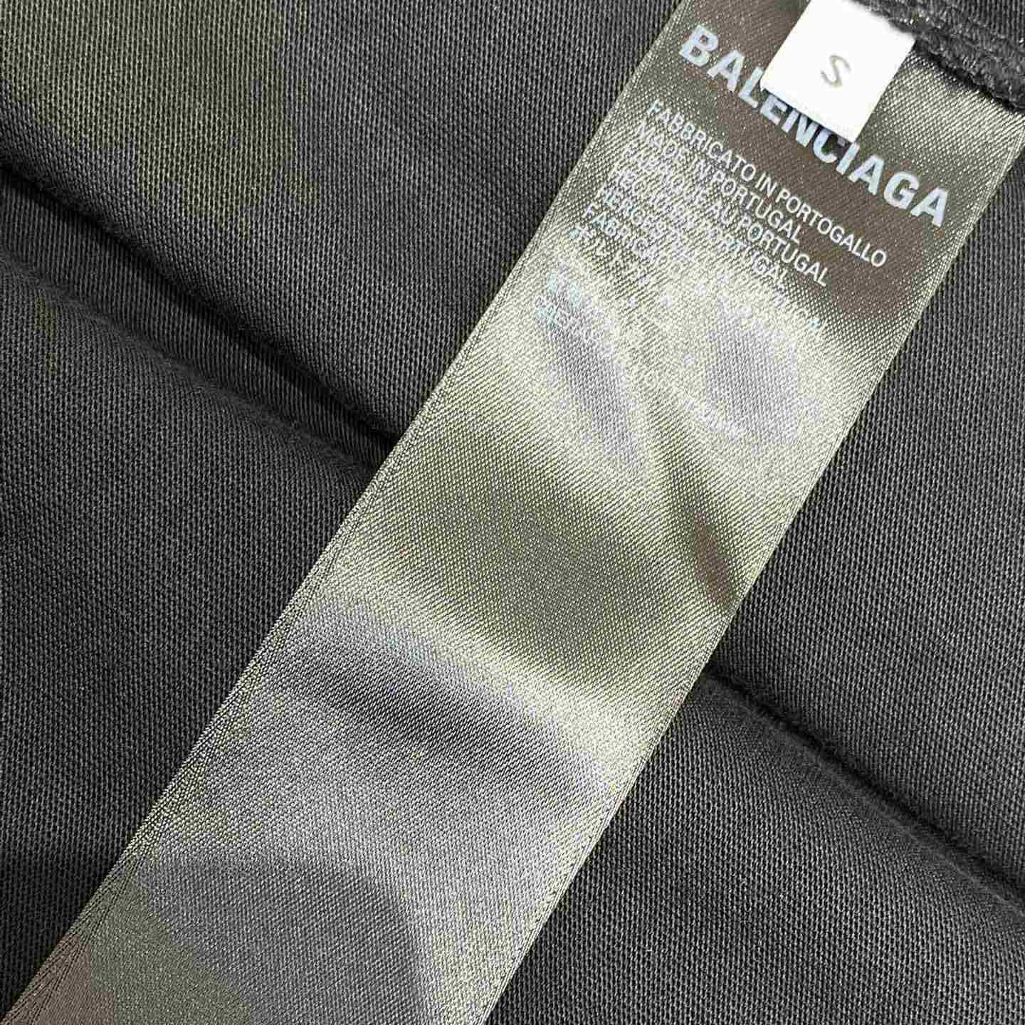Balenciaga Political Campaign Layered T-shirt In Black - FashionPlug