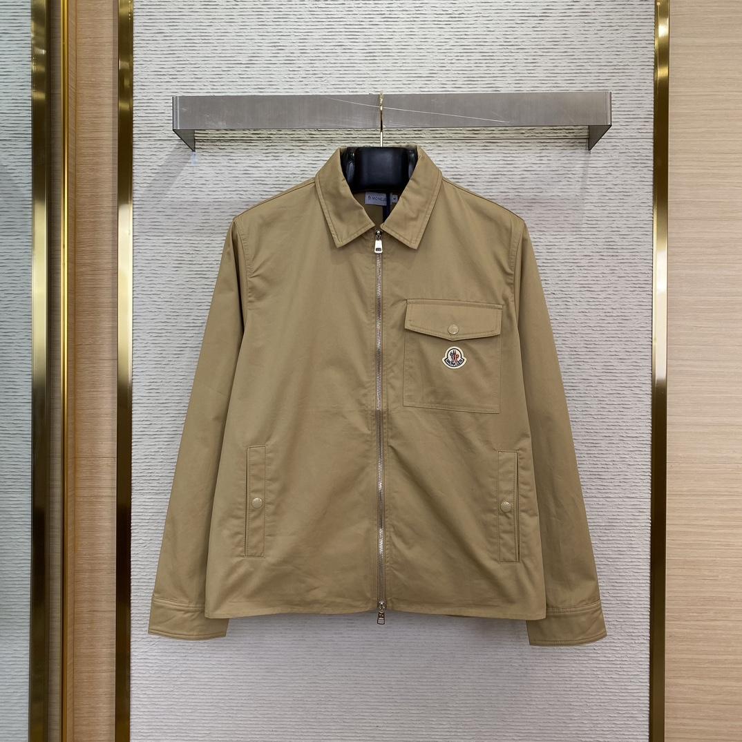 Moncler Gabardine Cotton Shirt Jacket - FashionPlug