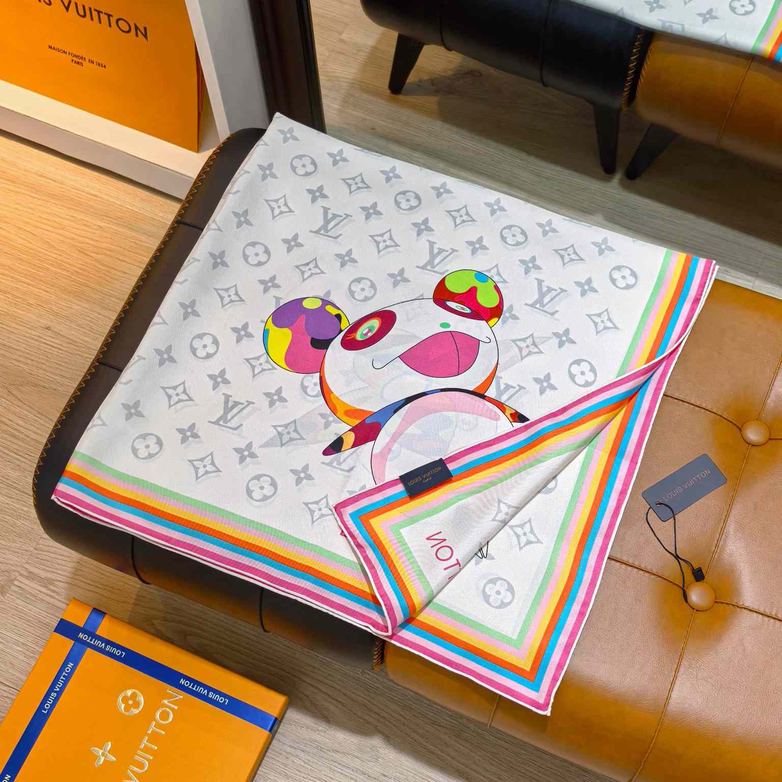 Louis Vuitton LV x TM Monogram Superflat Characters Square 90    - FashionPlug