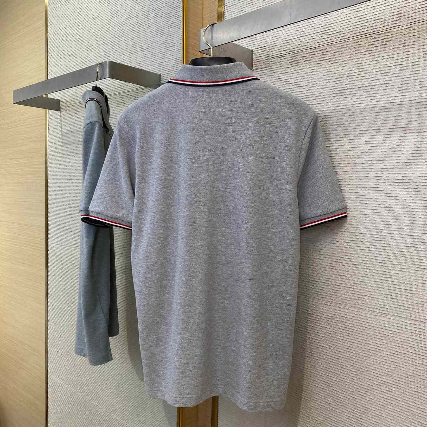 Moncler Logo Cotton Polo Shirt - FashionPlug