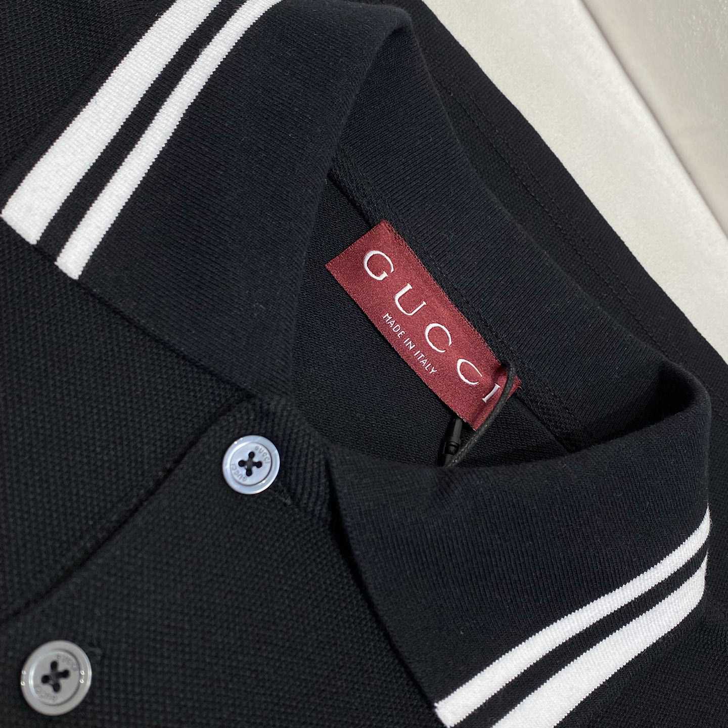 Gucci Cotton Polo Shirt  - FashionPlug