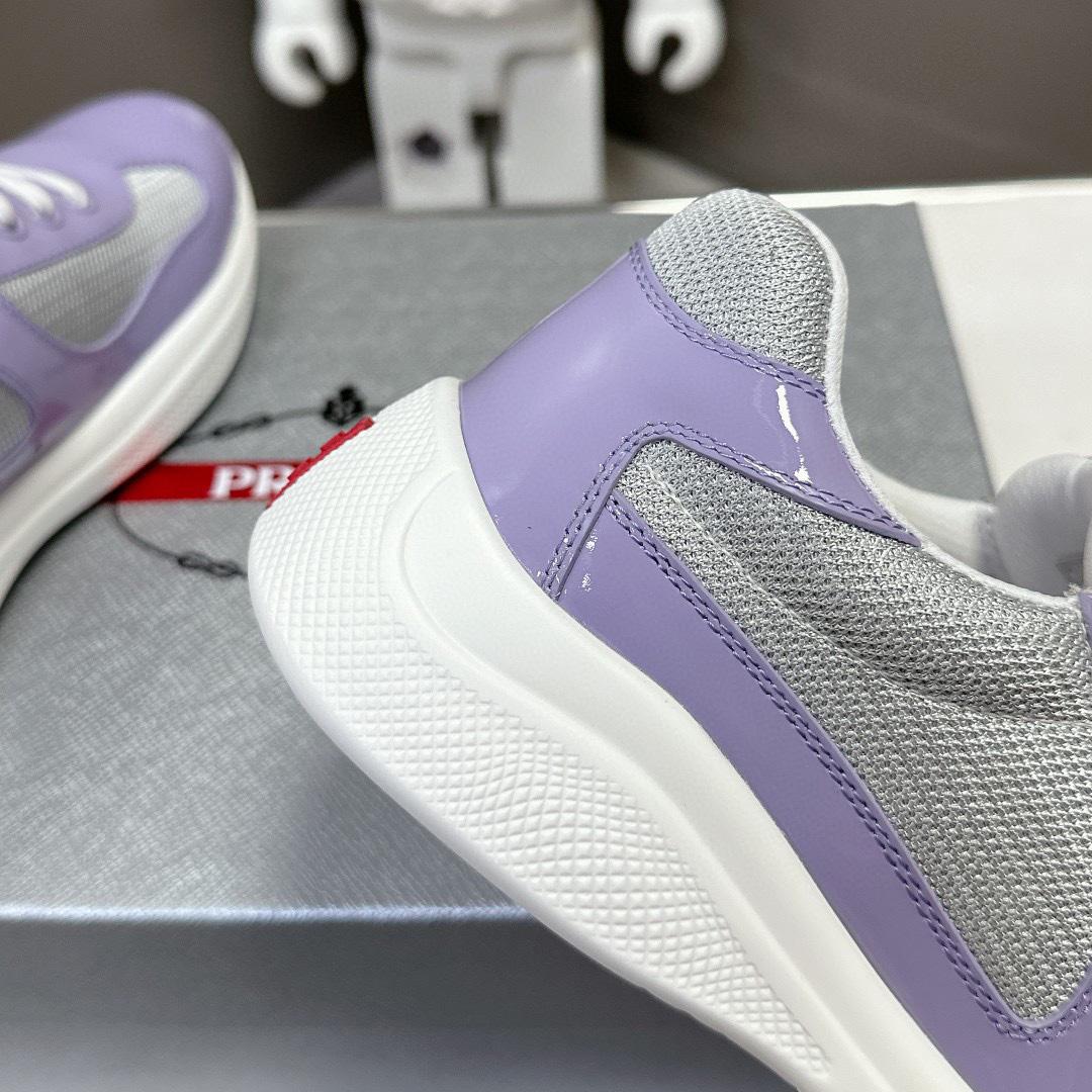 Prada America's Cup Biker Fabric Sneakers - FashionPlug