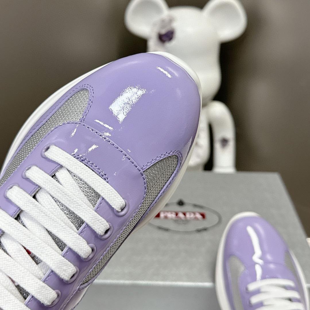 Prada America's Cup Biker Fabric Sneakers - FashionPlug