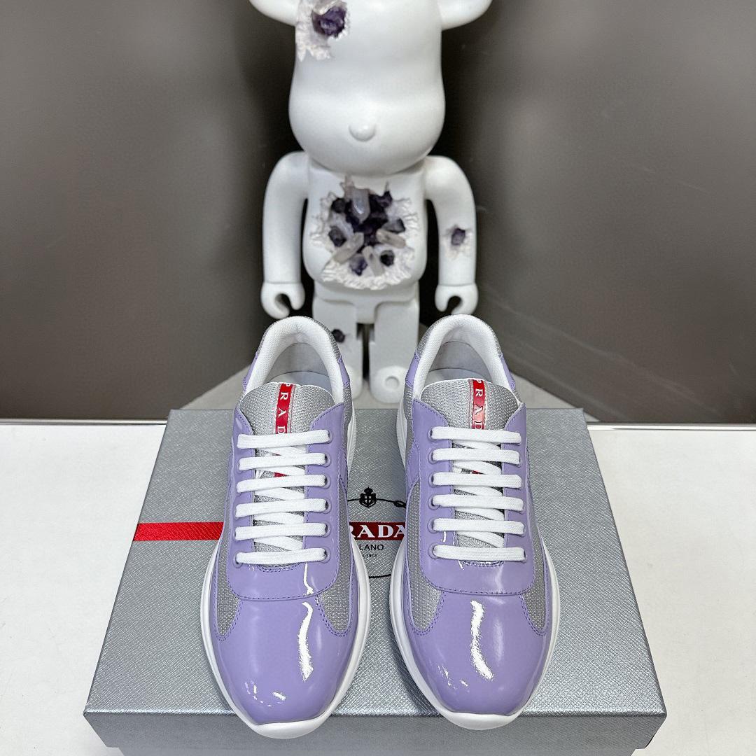 Prada America's Cup Biker Fabric Sneakers - FashionPlug