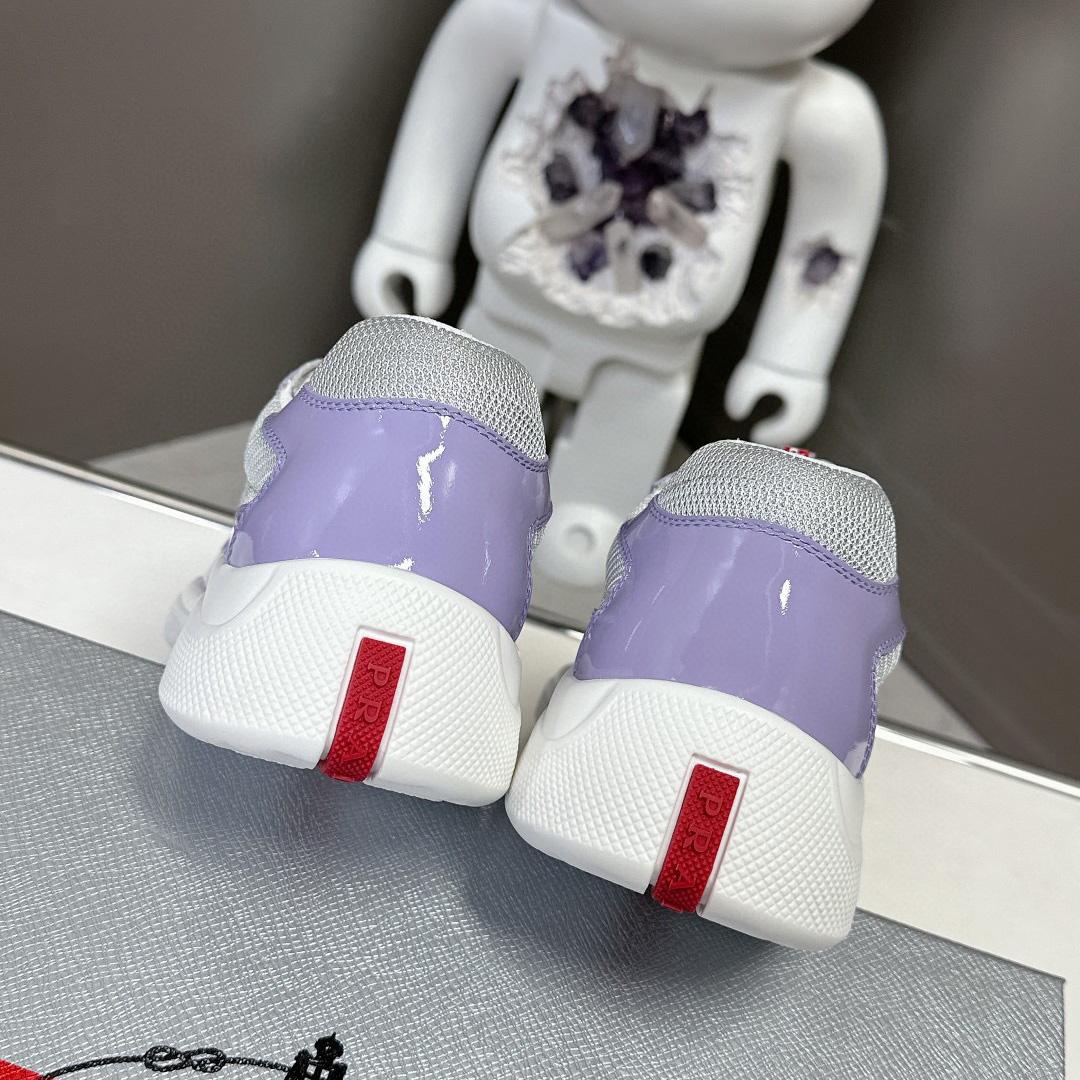 Prada America's Cup Biker Fabric Sneakers - FashionPlug