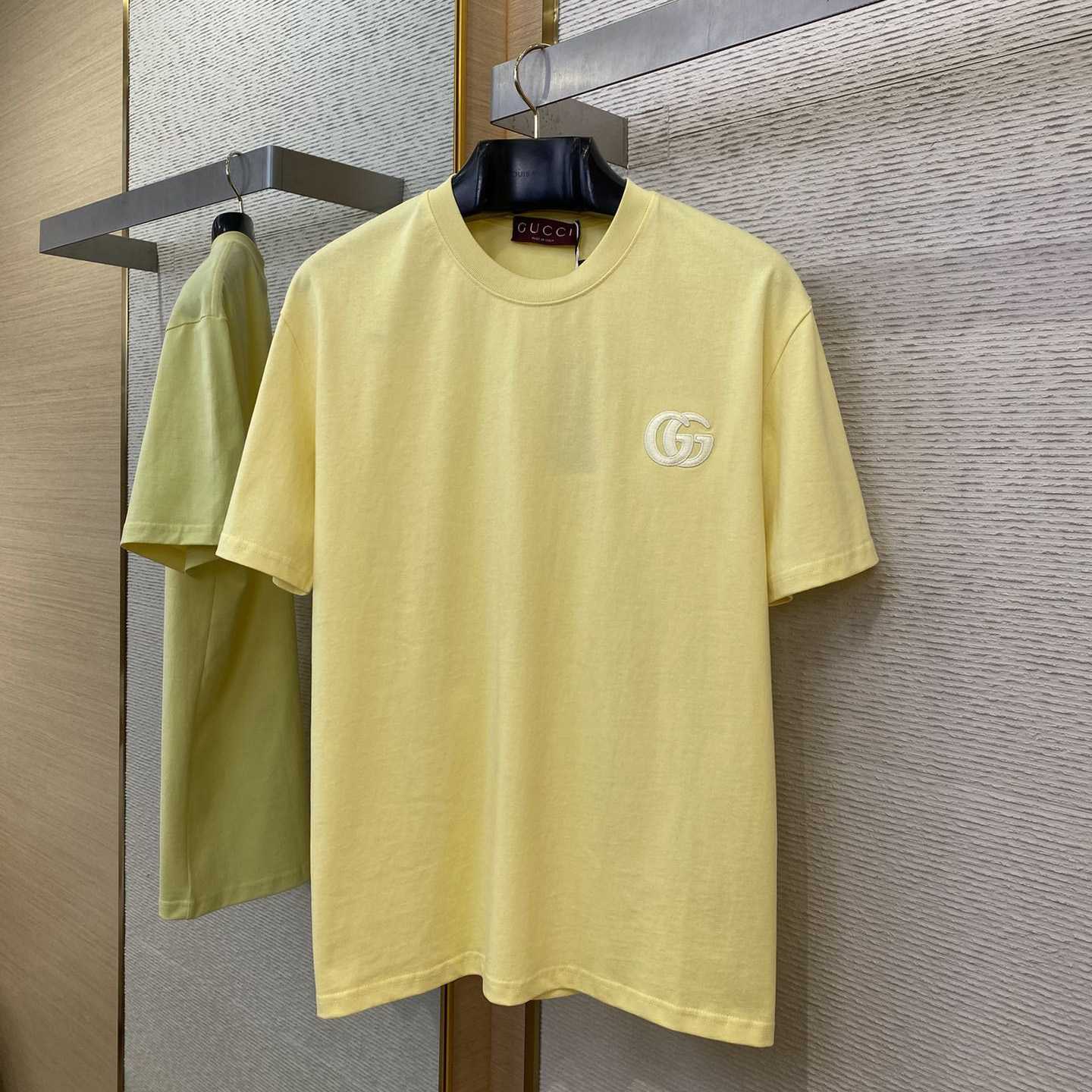 Gucci Embroidered Cotton Jersey T-shirt - FashionPlug
