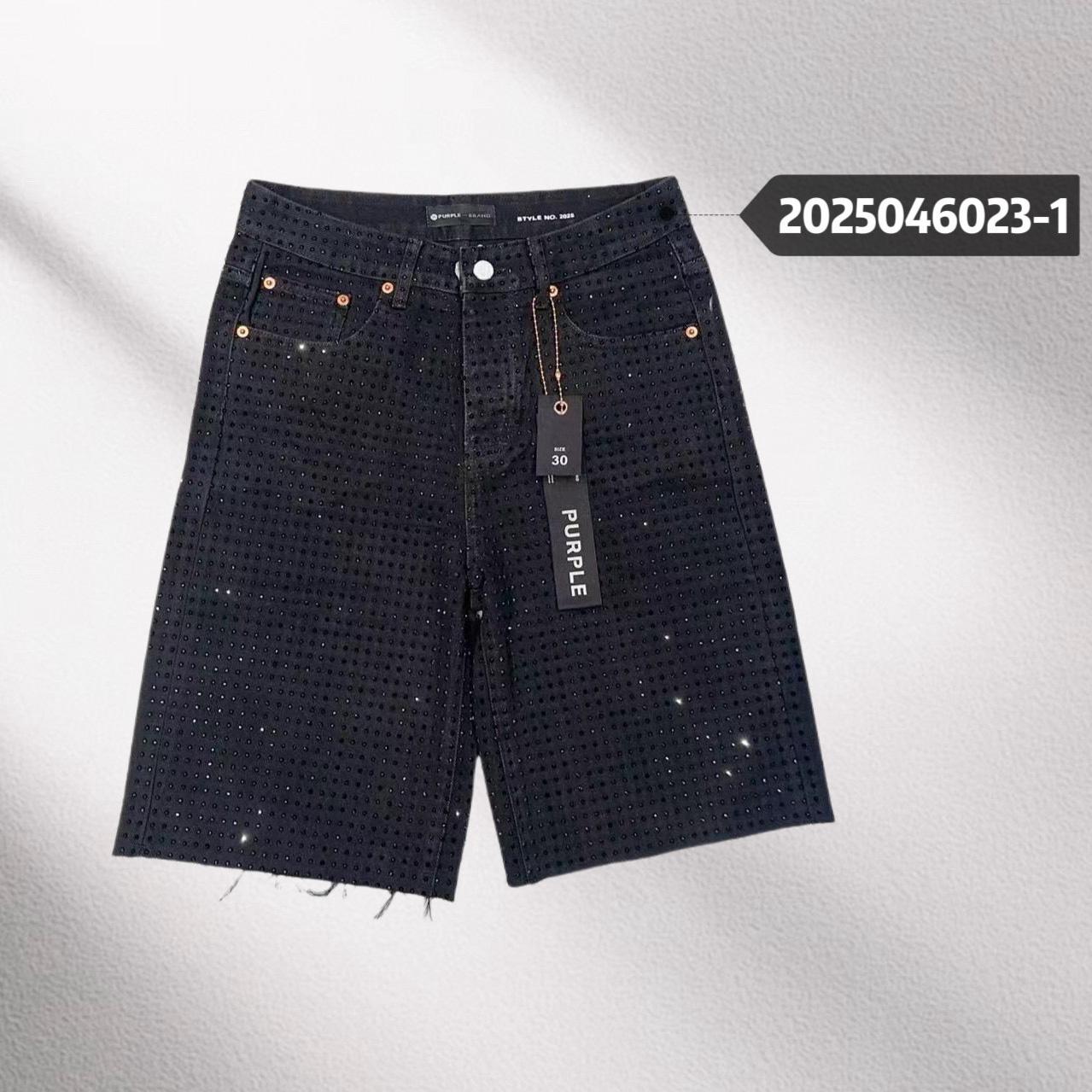 Purple-Brand Denim Shorts    6023-1 - FashionPlug