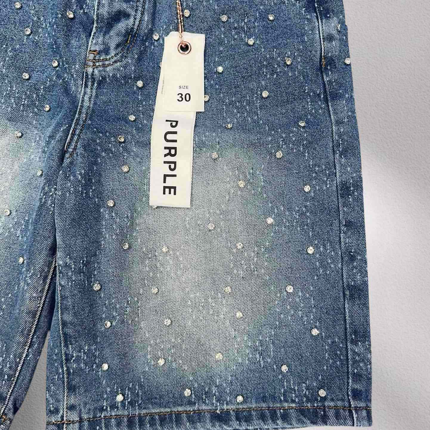 Purple-Brand Denim Shorts    1366 - FashionPlug