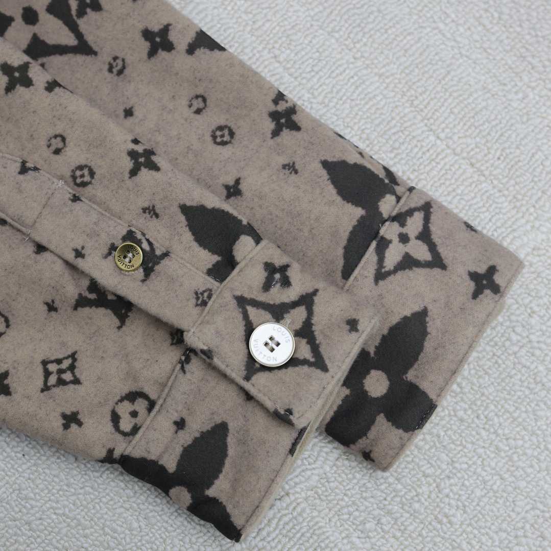 Louis Vuitton Monogram Double Face Wool, Silk And Cashmere-Blend Overshirt  1AFYF5 - FashionPlug