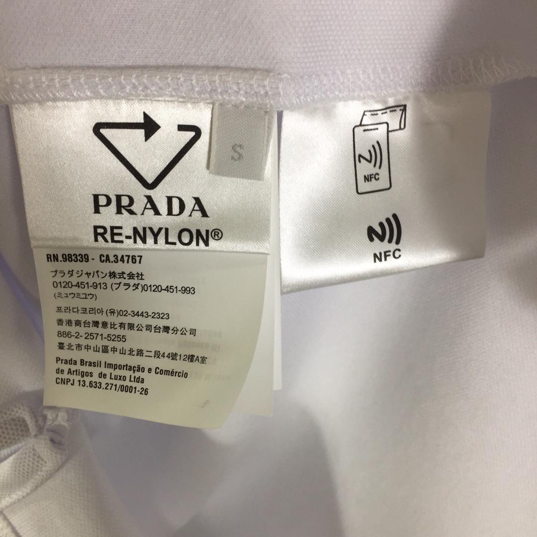 Prada Piqué Polo Shirt - FashionPlug