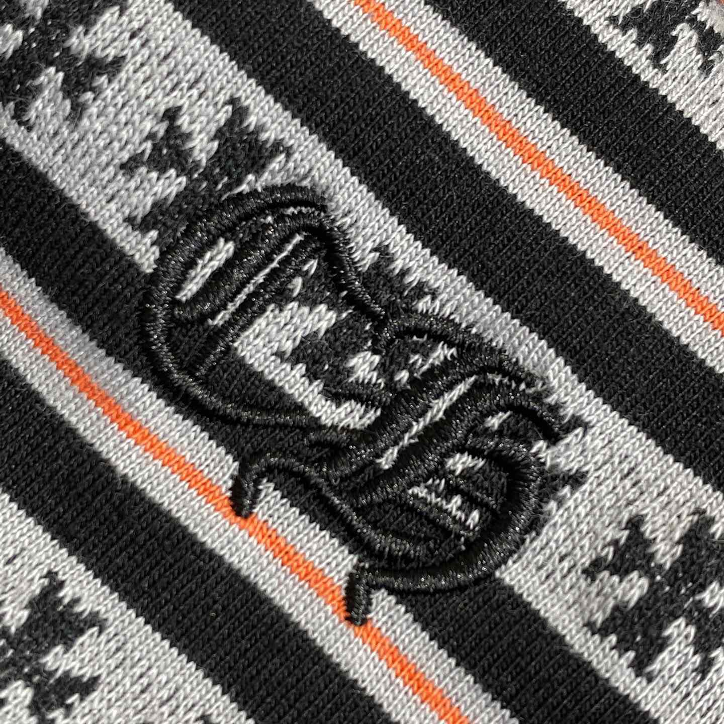 Chrome Hearts Script Logo Stripe Short Sleeve Tee - FashionPlug