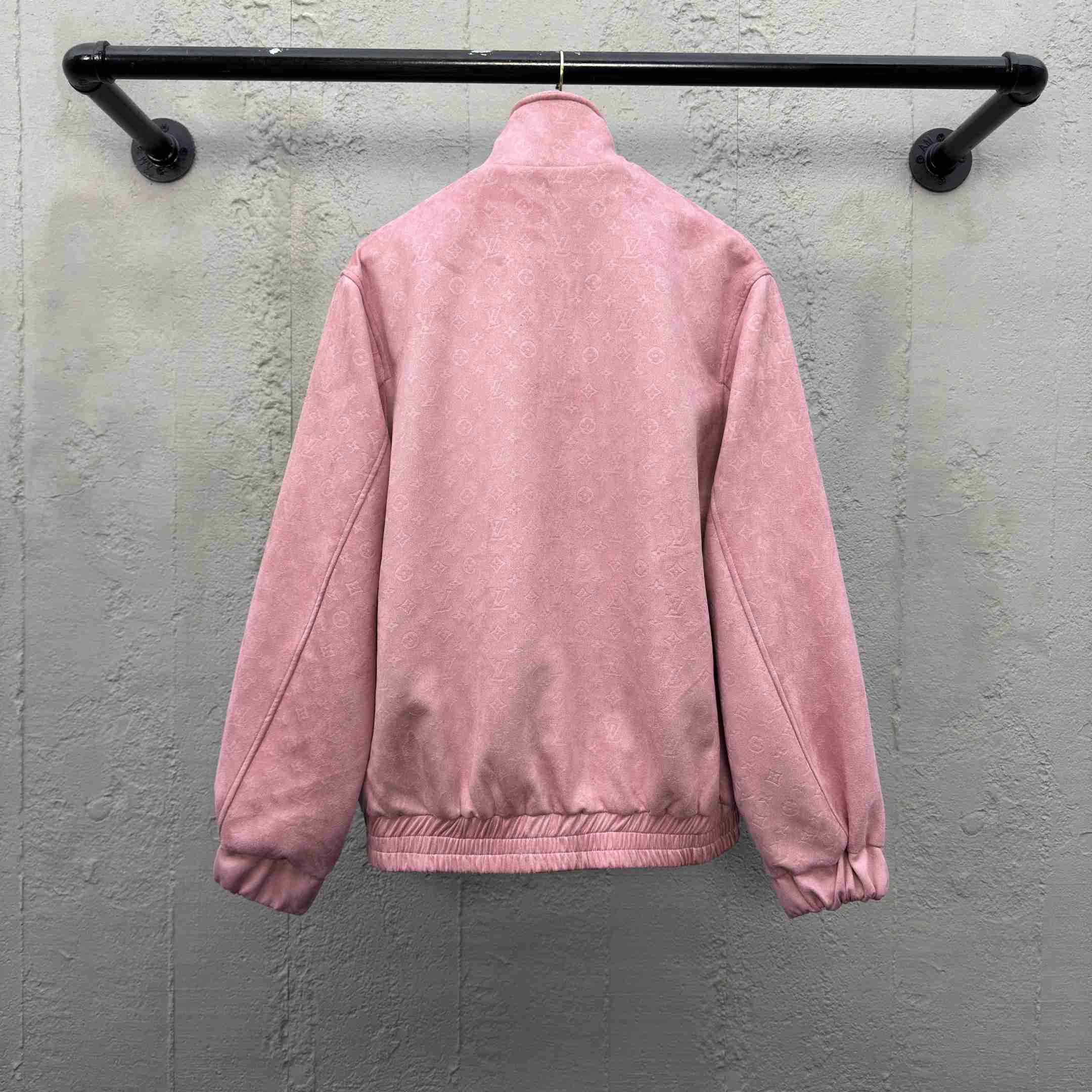 Louis Vuitton Monogram Debossed Leather Tracksuit Jacket   1AHBU4 - FashionPlug