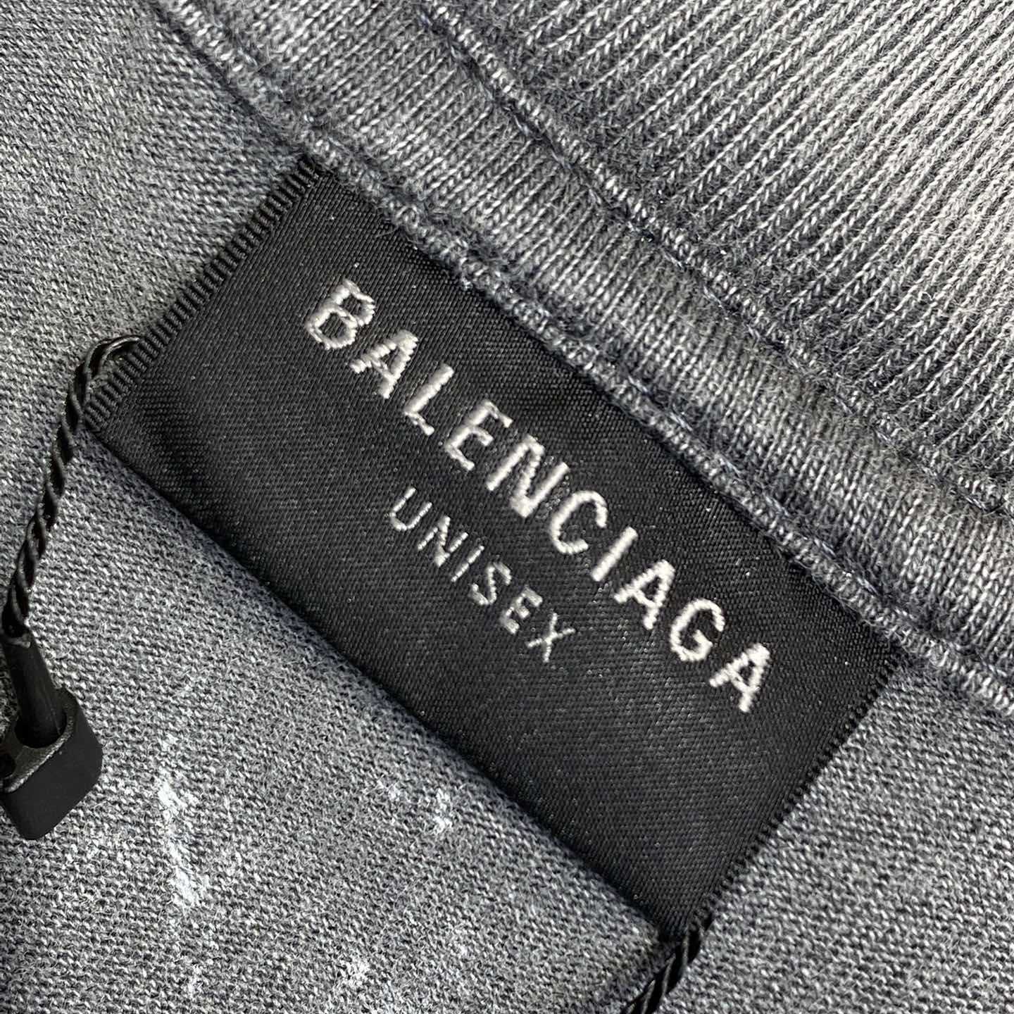Balenciaga Back T-Shirt Medium Fit In Grey - FashionPlug